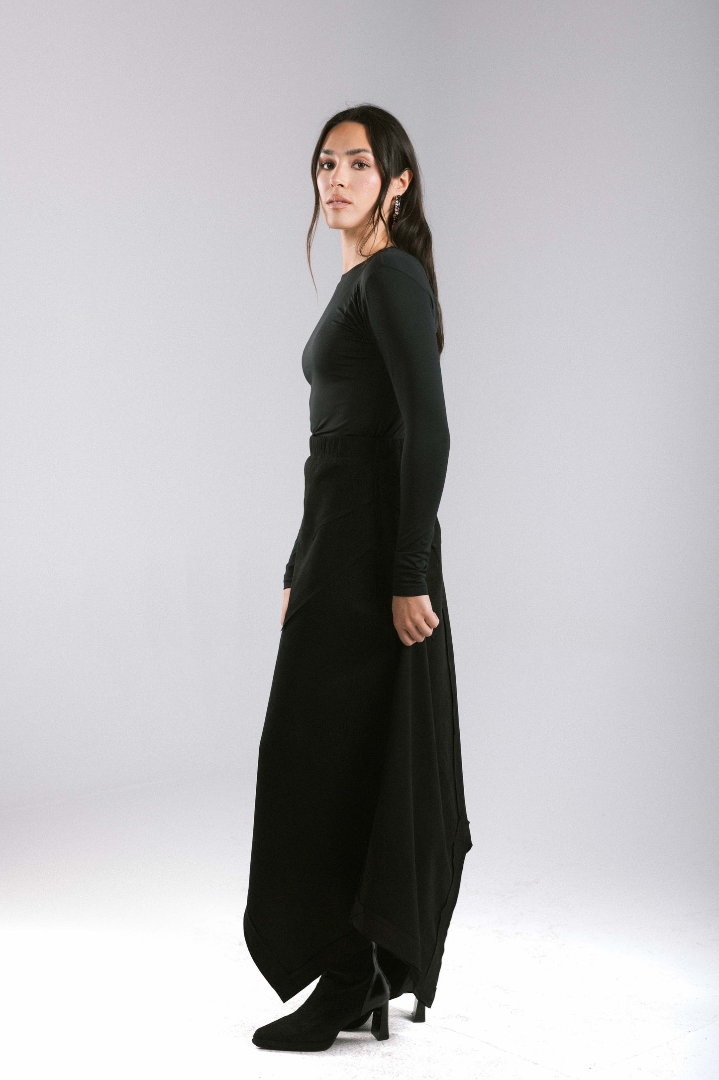 In Her Moment Suede Skirt - Black