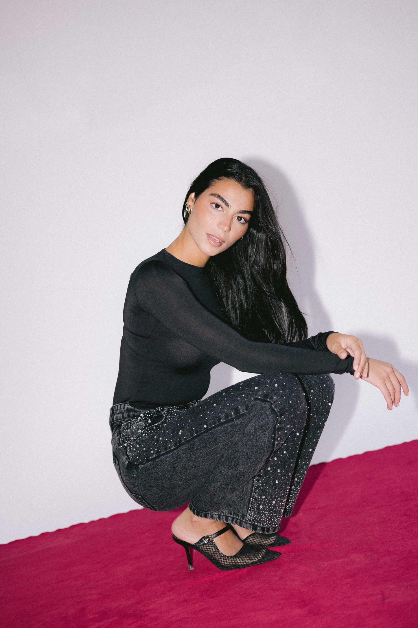 Current Obsession Denim Pants in Black