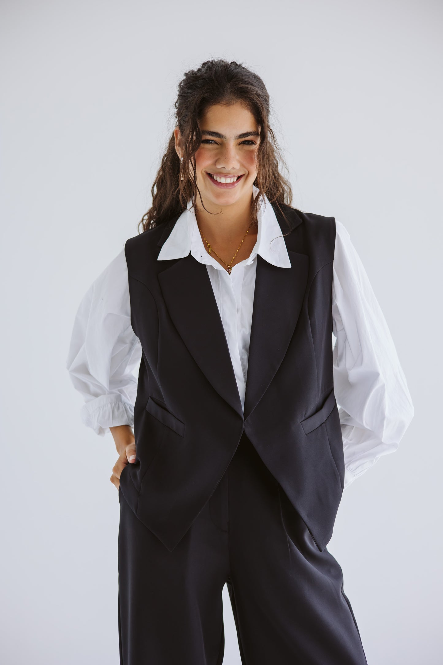 Tailored Waistcoat - Black