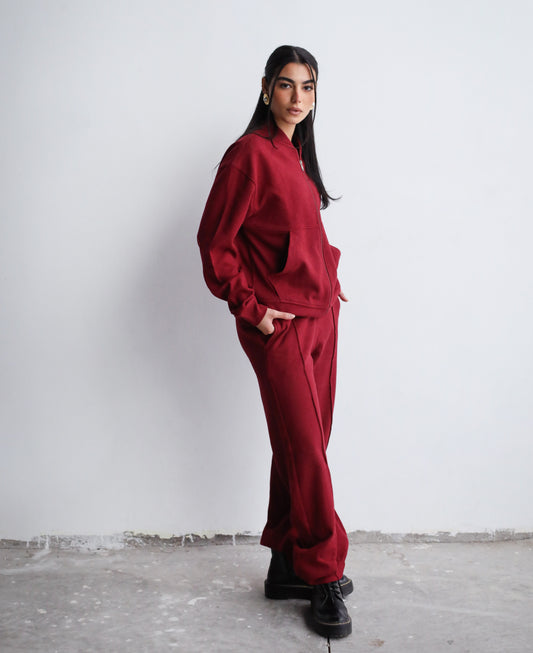 Relaxed To The Max Set - Burgundy