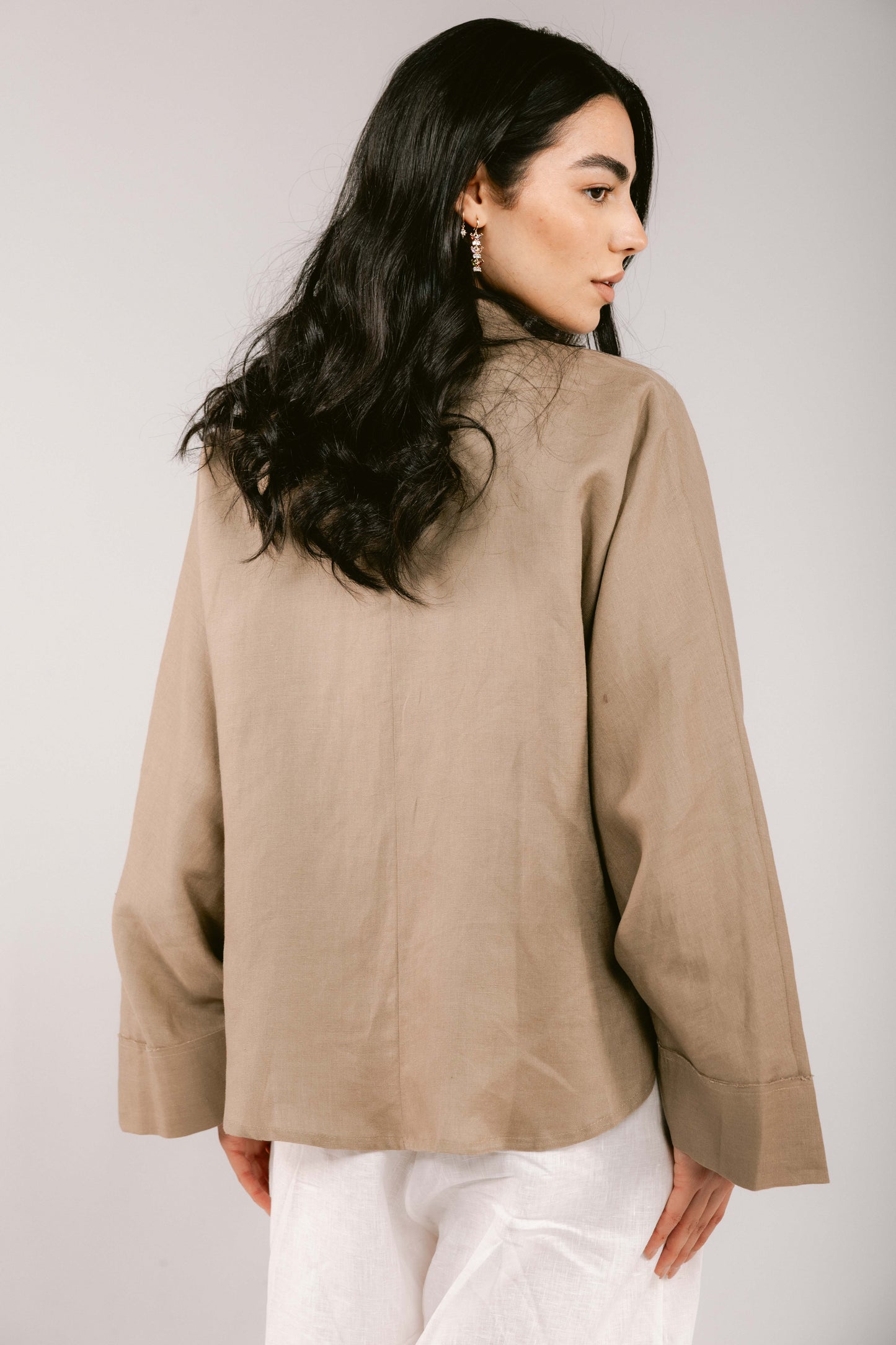 Such A Dreamy Linen Top - Taupe