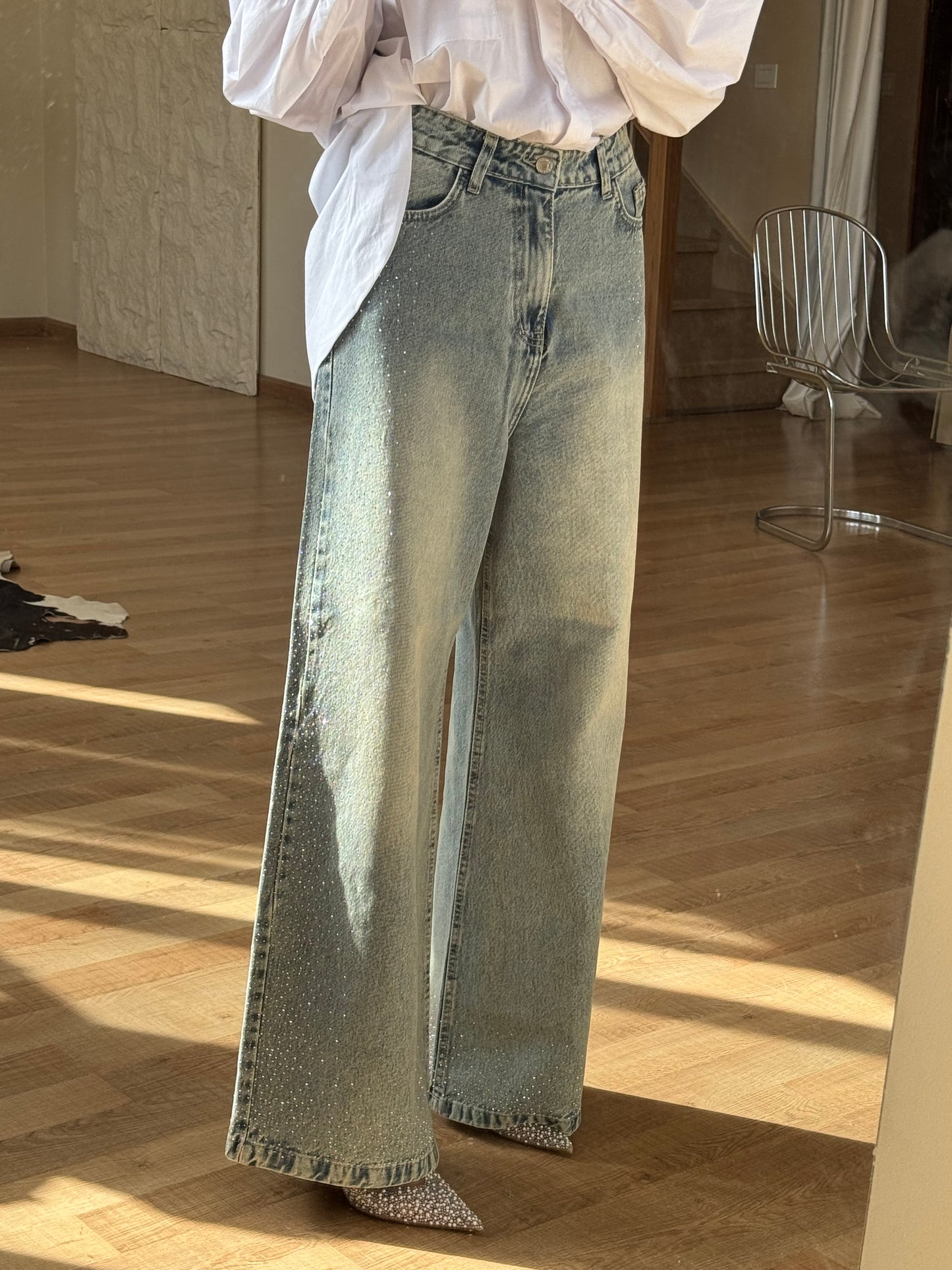 Stargazer Denim Pants in Blue