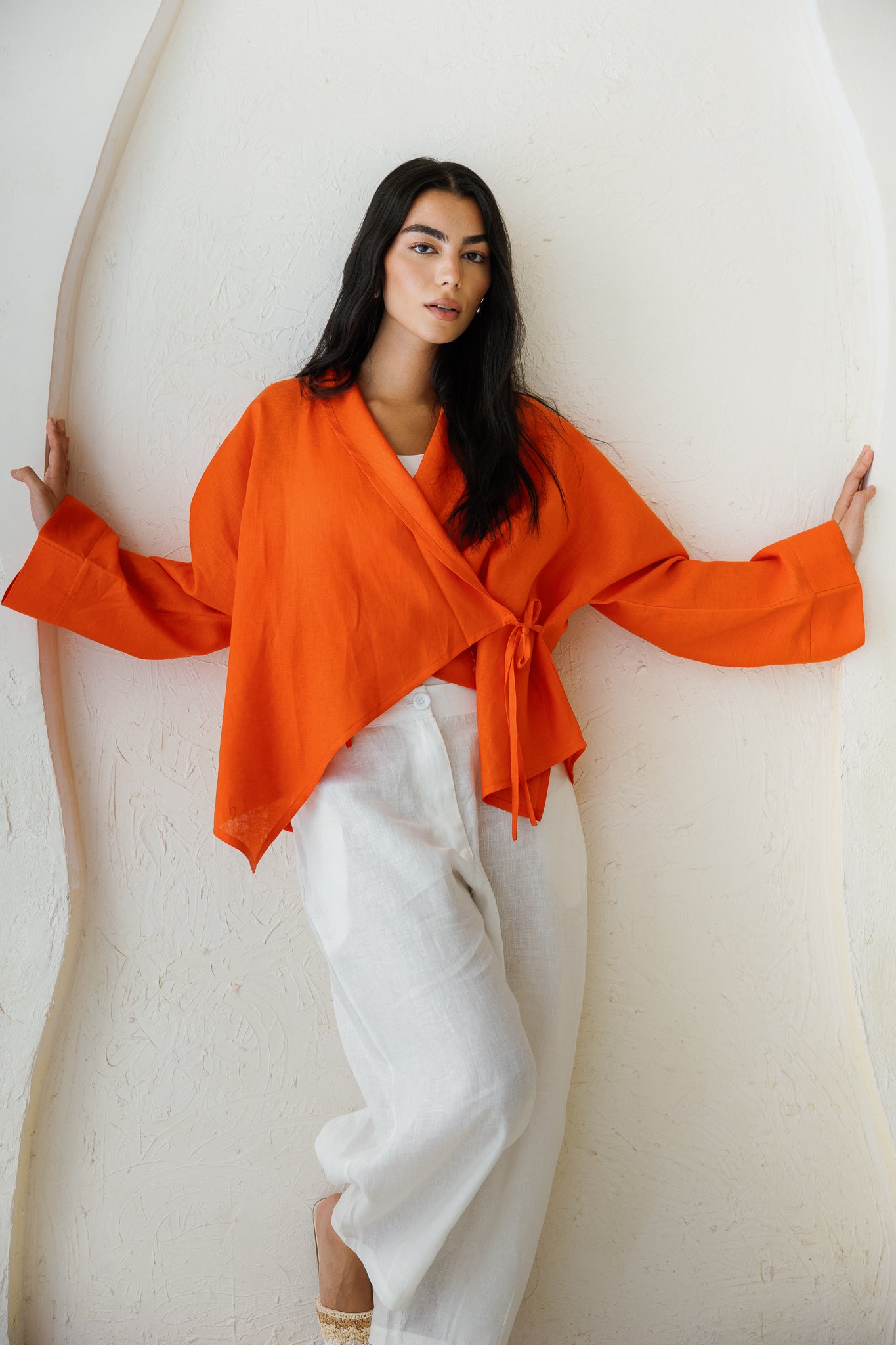 Such A Dreamy Linen Top - Orange