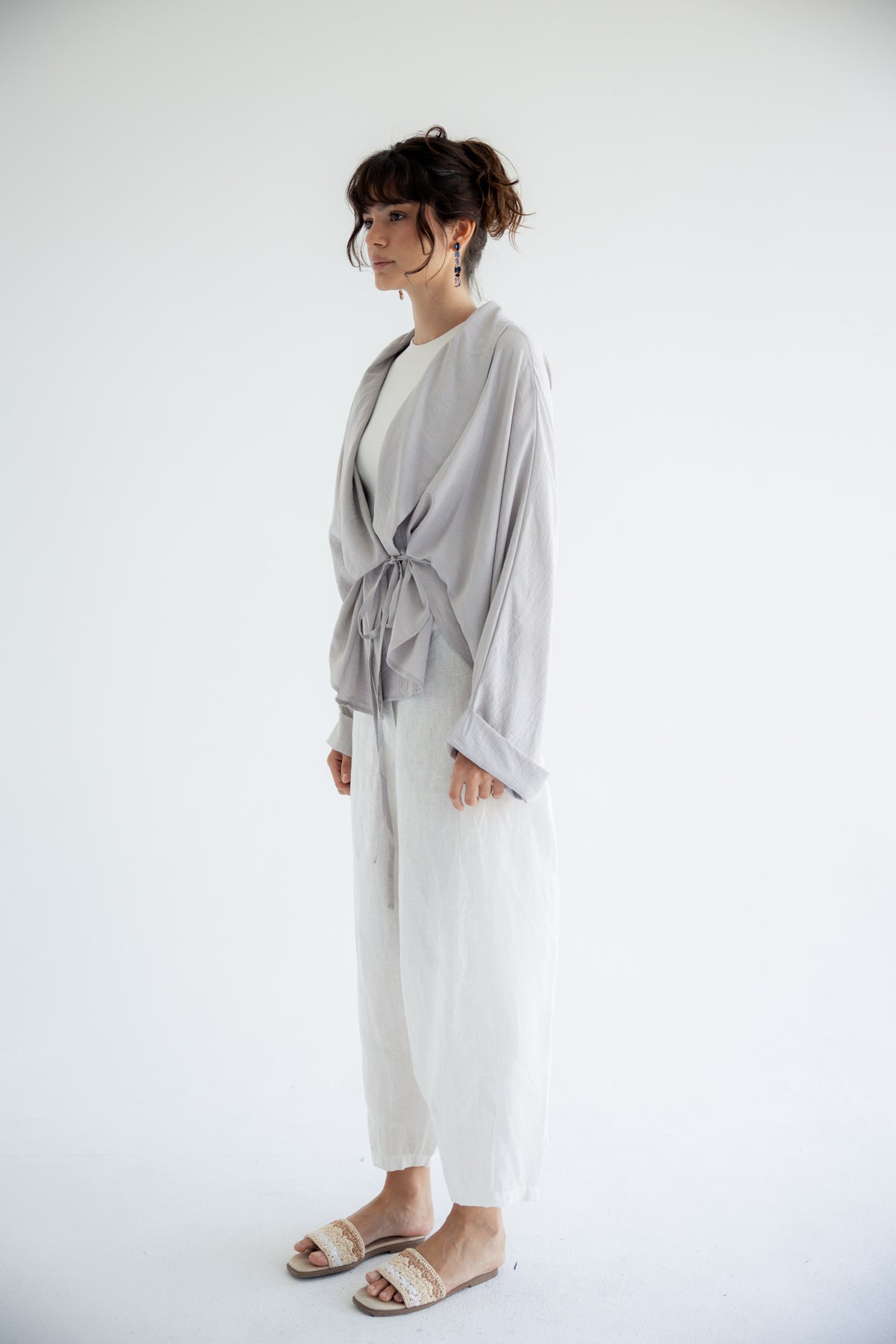 Daisy Field Cardigan - Grey
