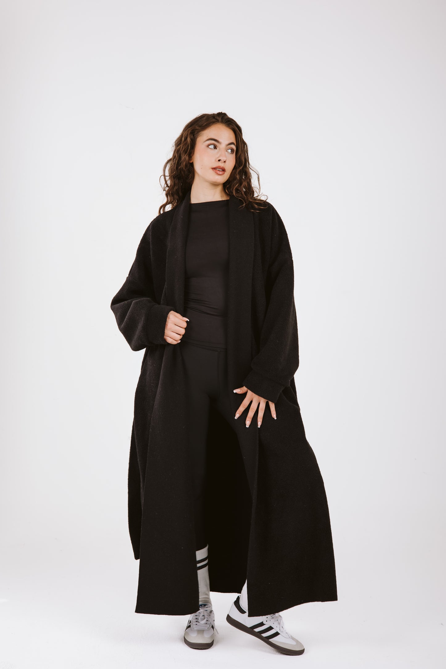 Wrapped in Warmth Fur Coat - Black