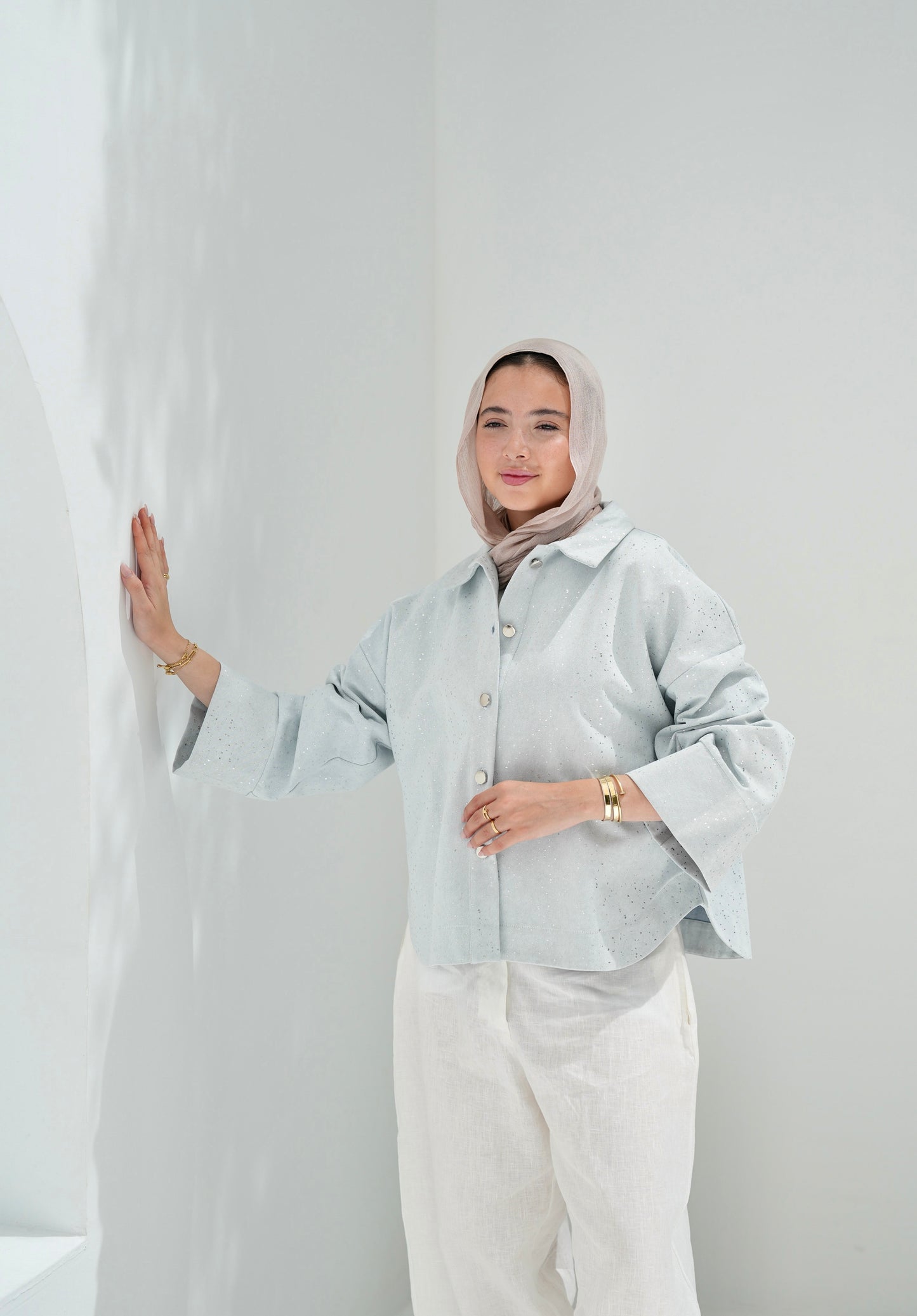 City Lights Denim Jacket - Light Blue