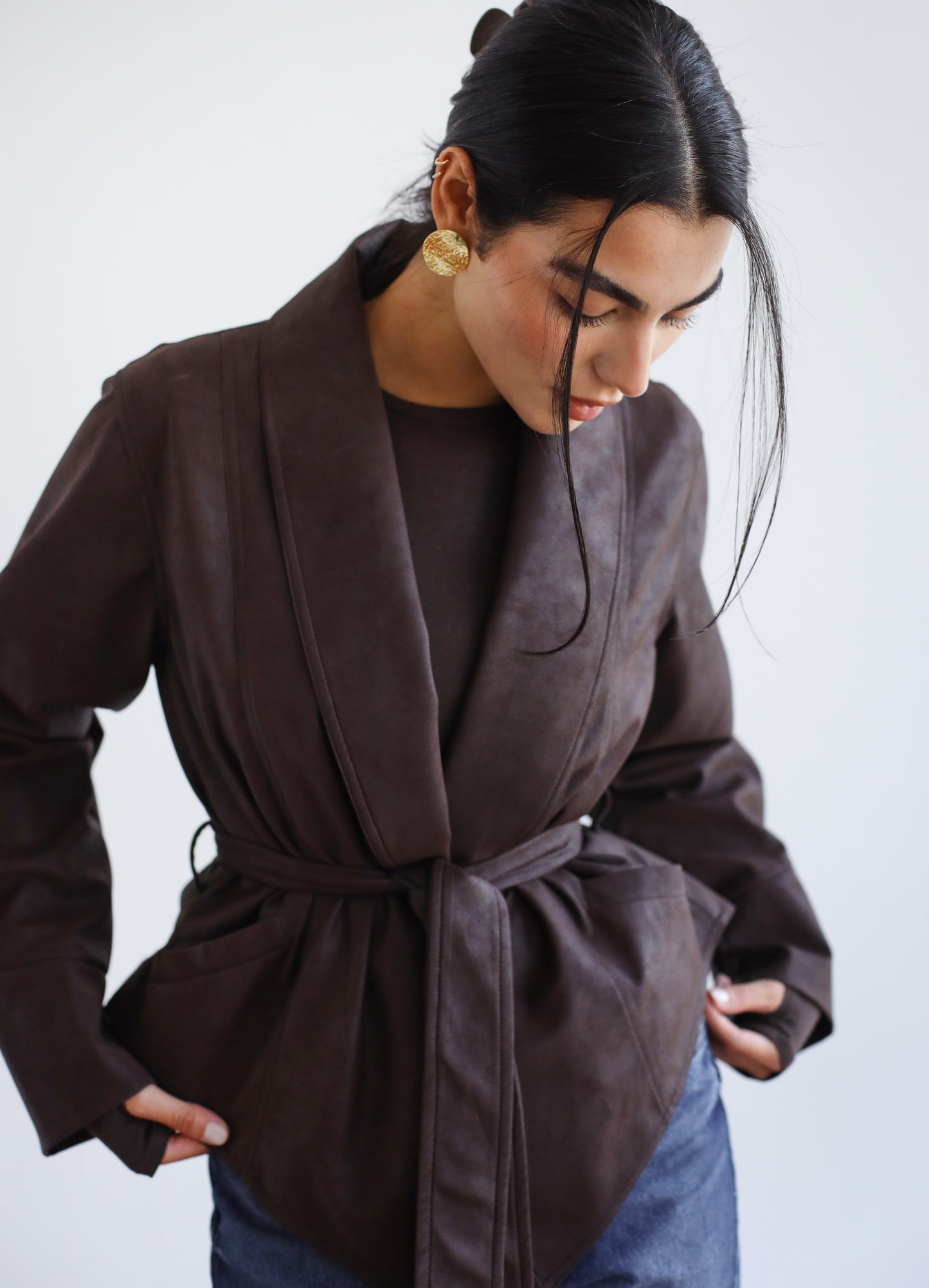 Risk Taker Leather Jacket - Brown