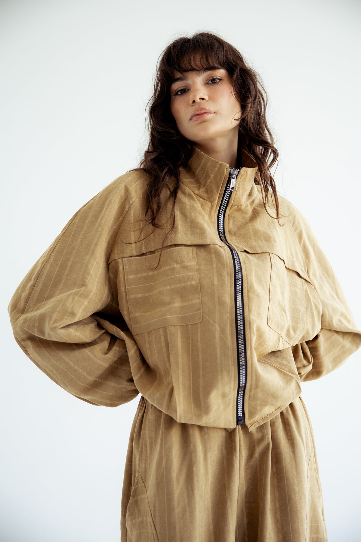 Now or Never Striped Set - Mustard