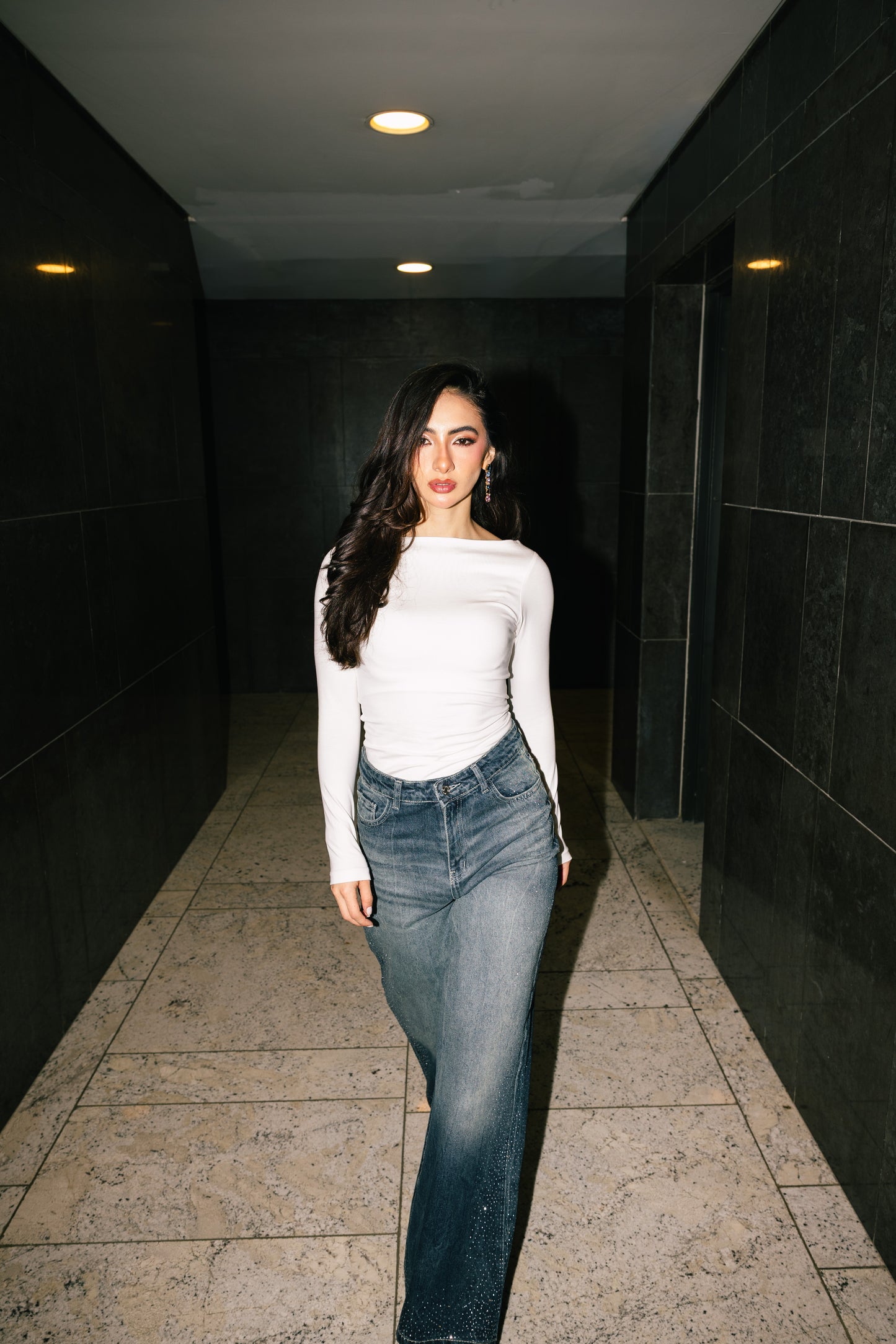 Stargazer Denim Pants in Dark Blue