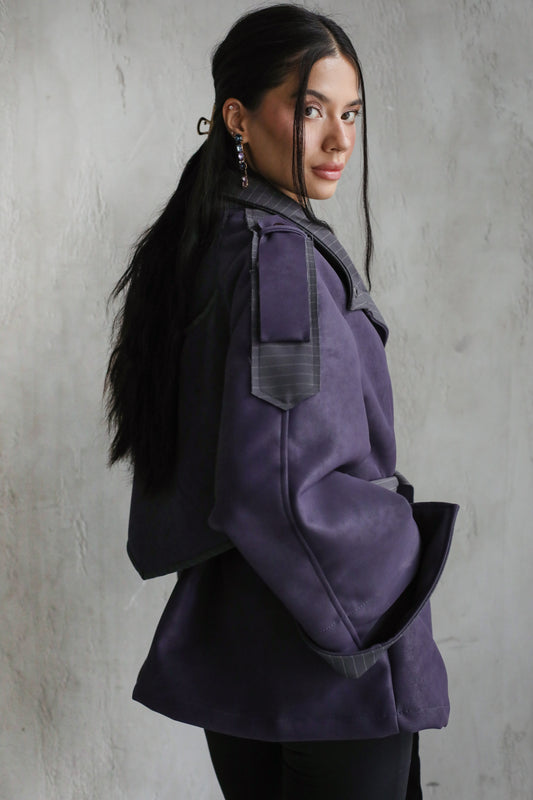 A masterpiece leather jacket - Purple