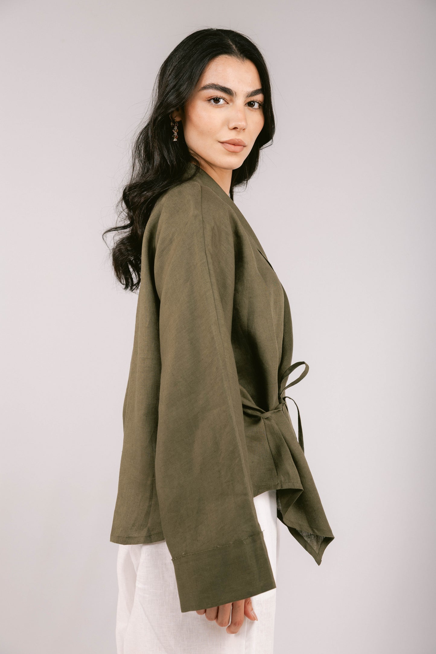 Such A Dreamy Linen Top - Olive