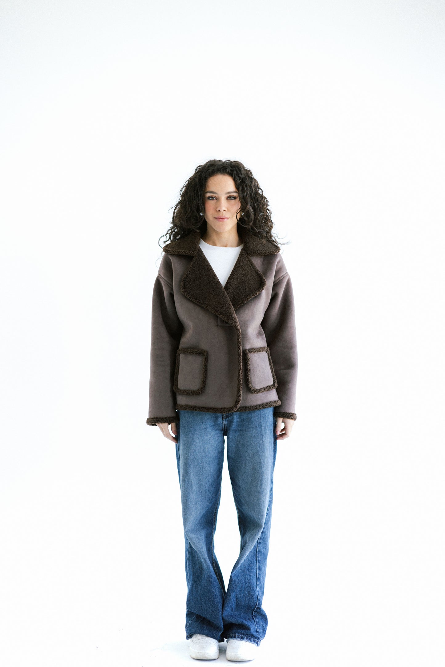 Warmth Shearling Jacket - Brown