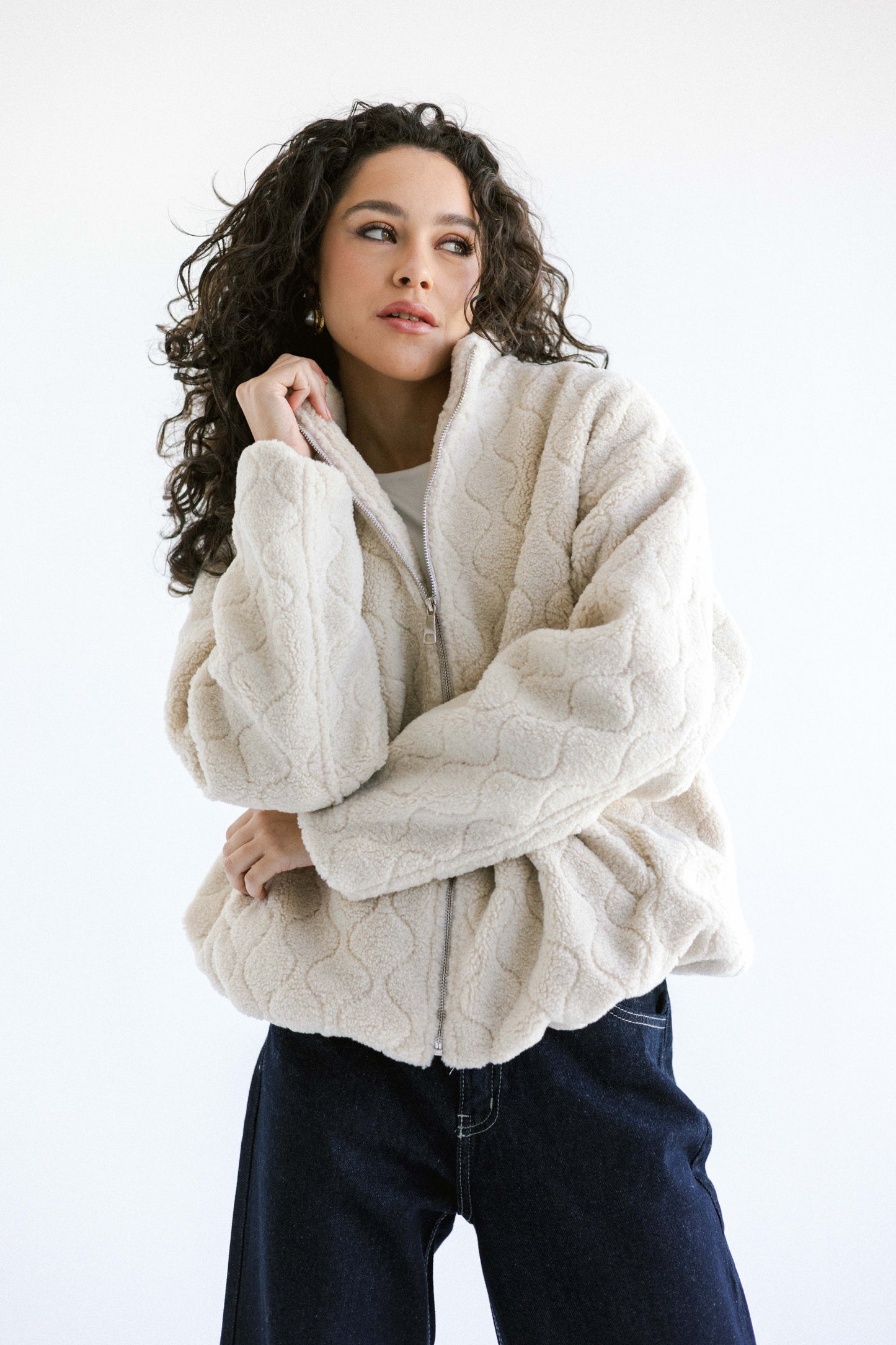 Snug Teddy Jacket - White