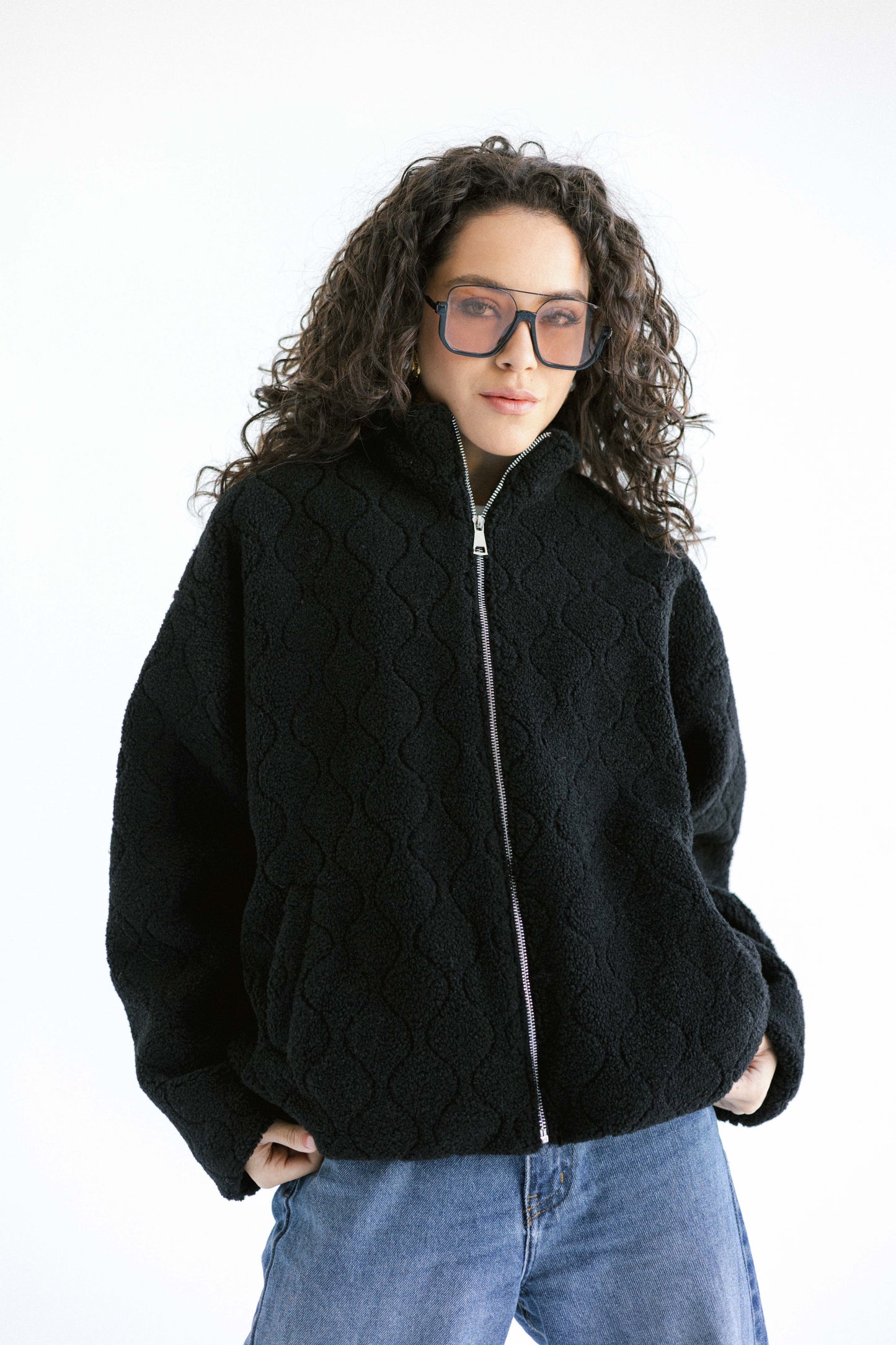 Snug Teddy Jacket - Black