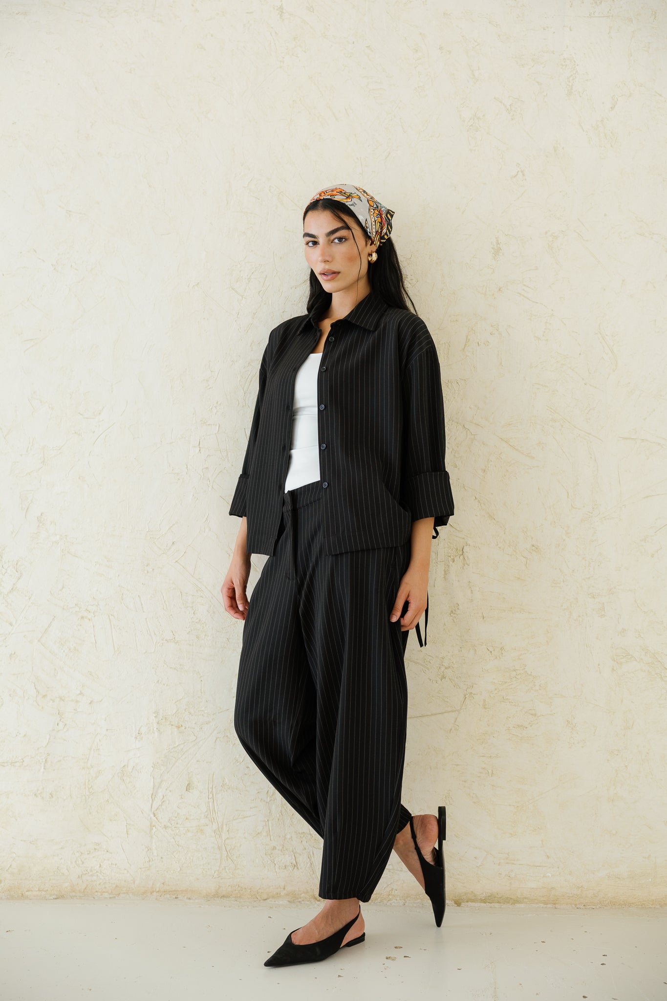Perfect Tones Striped Set - Black