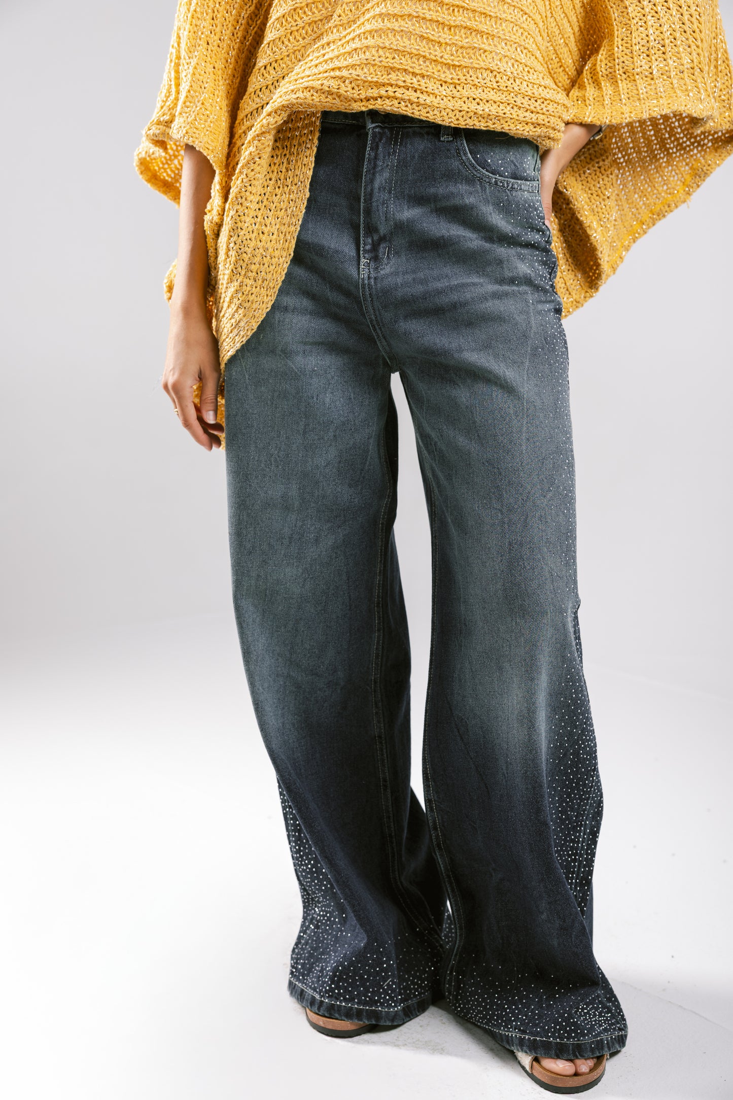 Stargazer Denim Pants in Dark Blue