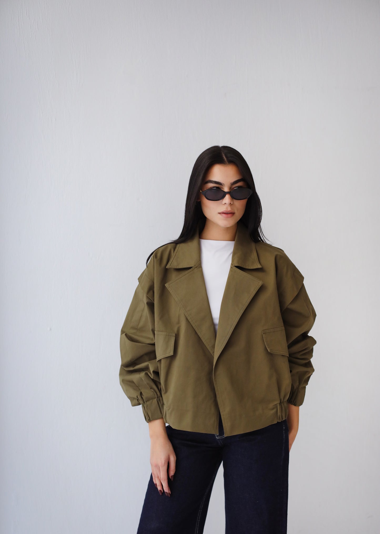 Showstopper Trench Jacket - Olive