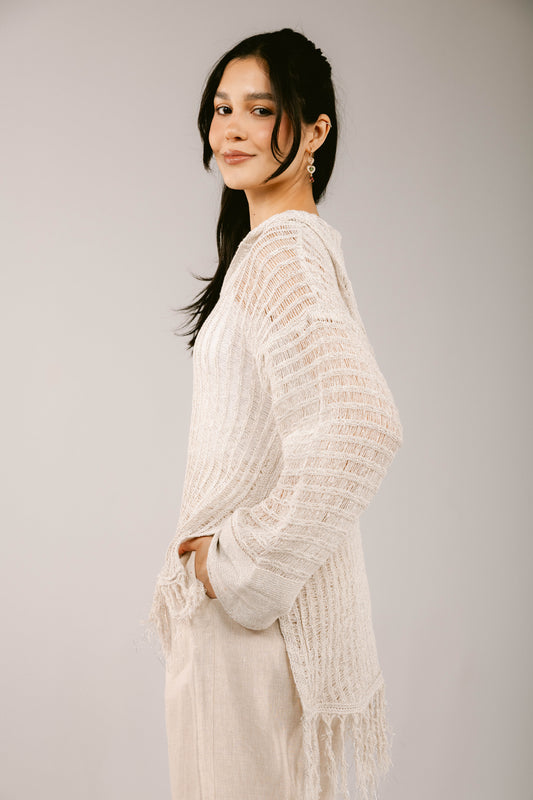 By The Beach Crochet Top - Off-White
