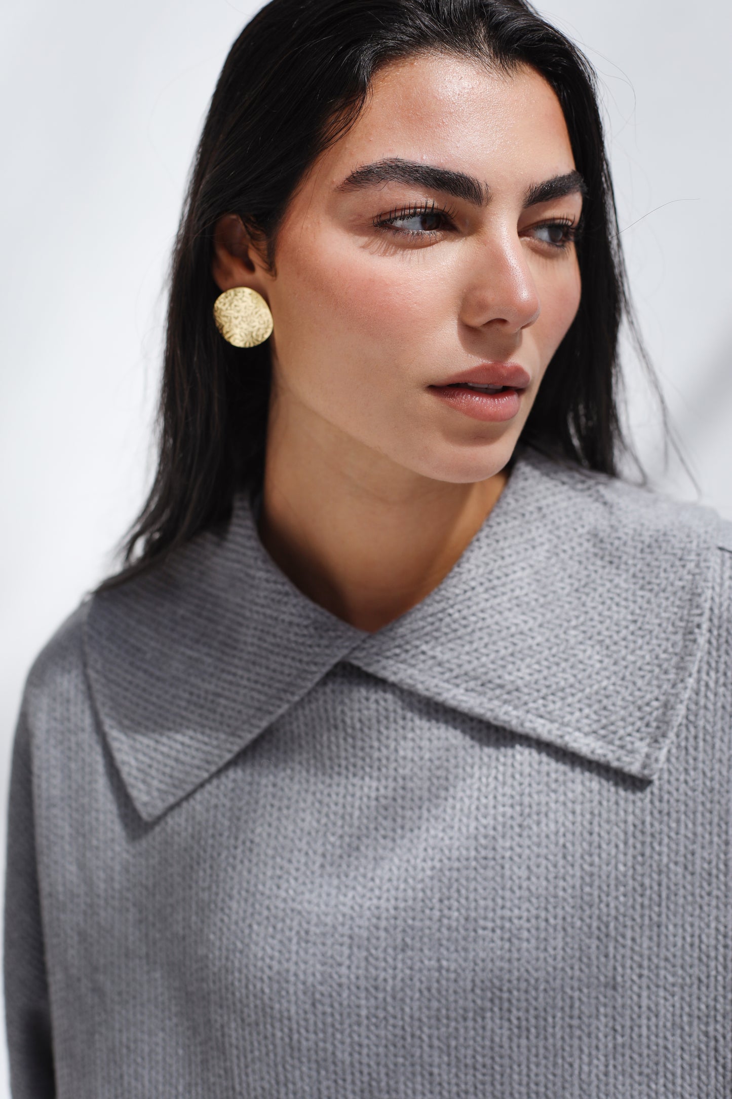 Wonderlust Knit Cape - Grey