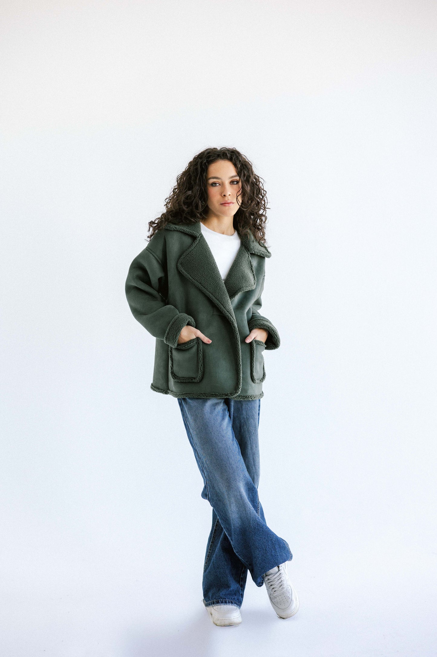 Warmth Shearling Jacket - Green