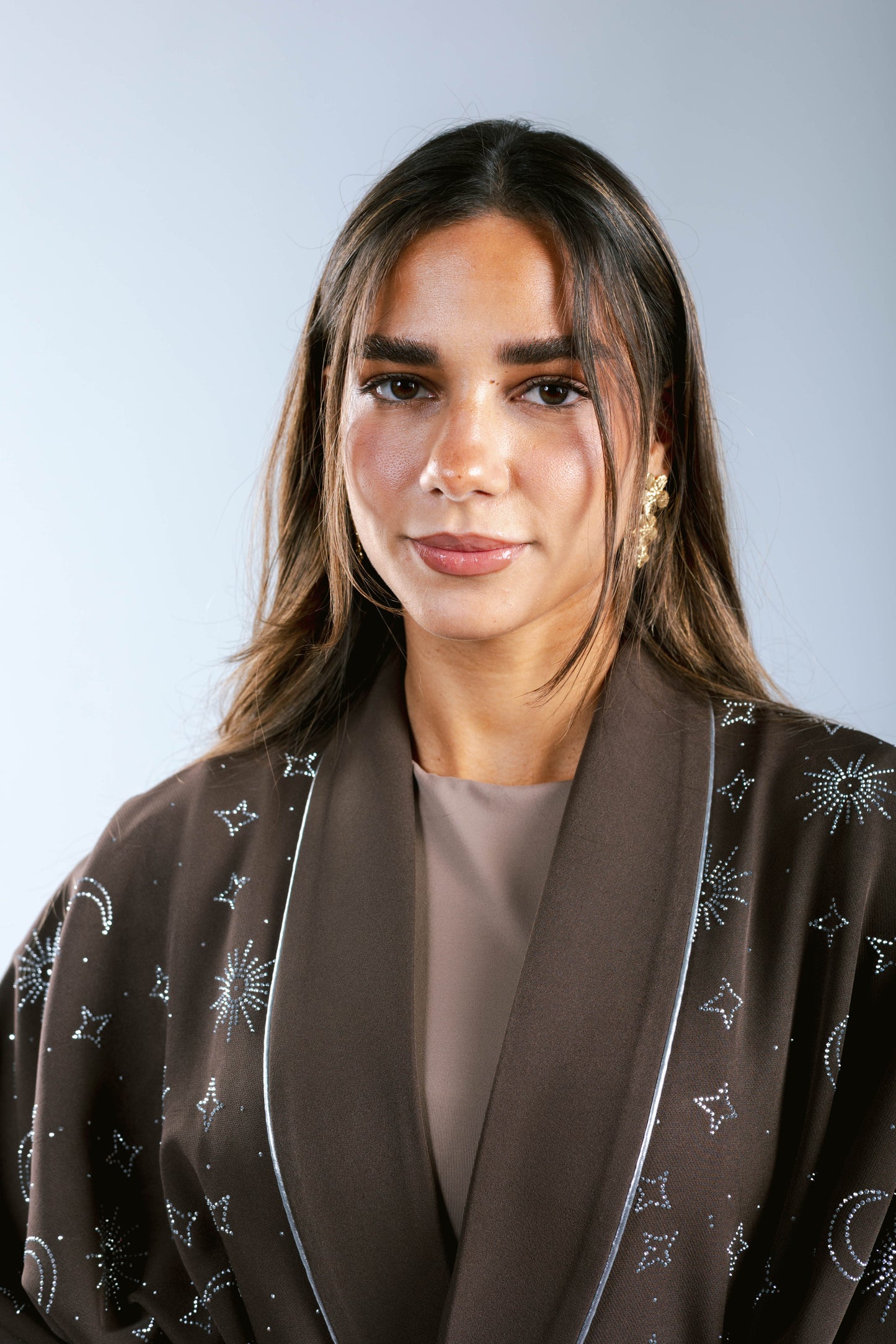 Over The Moon Kaftan in Brown