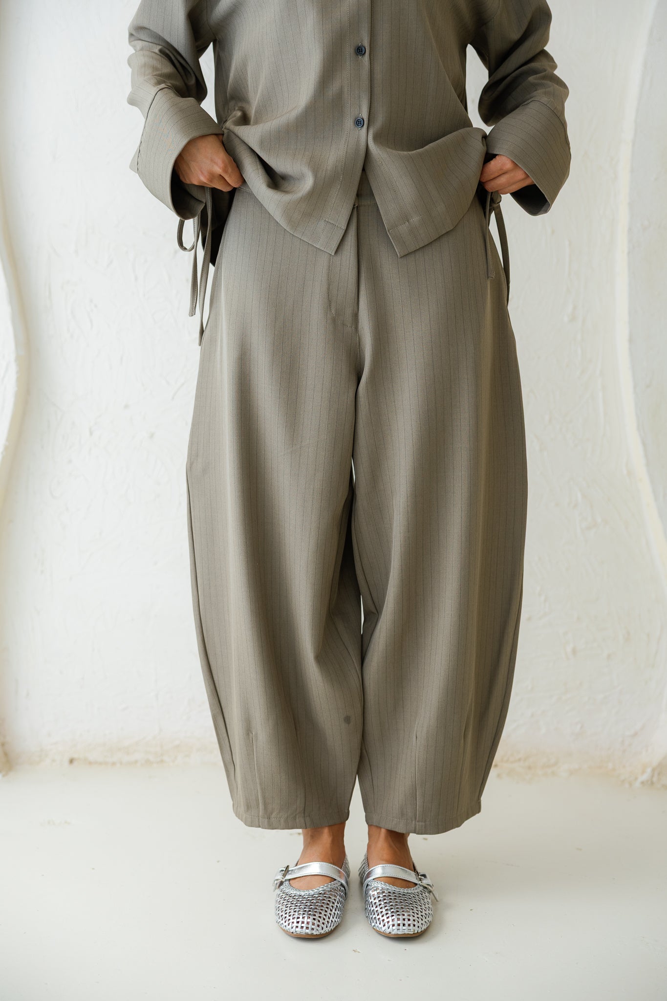 Perfect Tones Striped Set - Olive