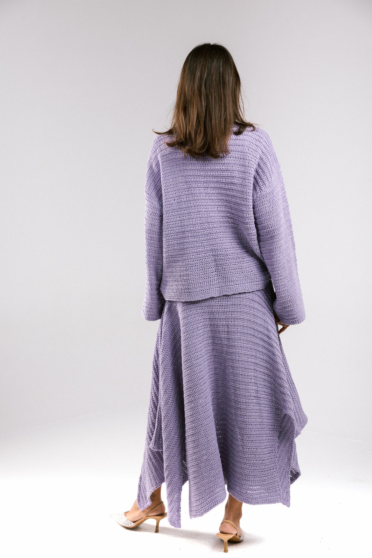 Shore Nights Crochet Skirt - Lilac