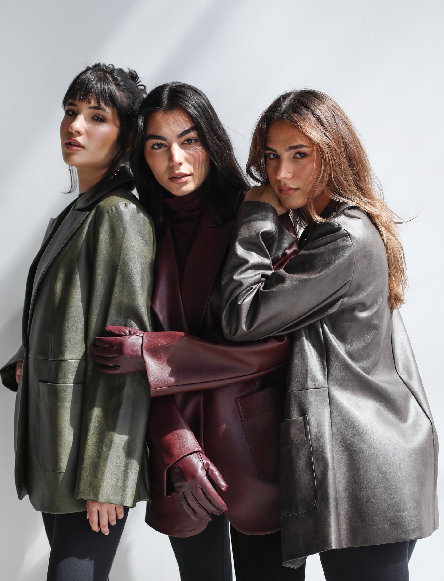 Midnight Muse Leather Blazer - Black