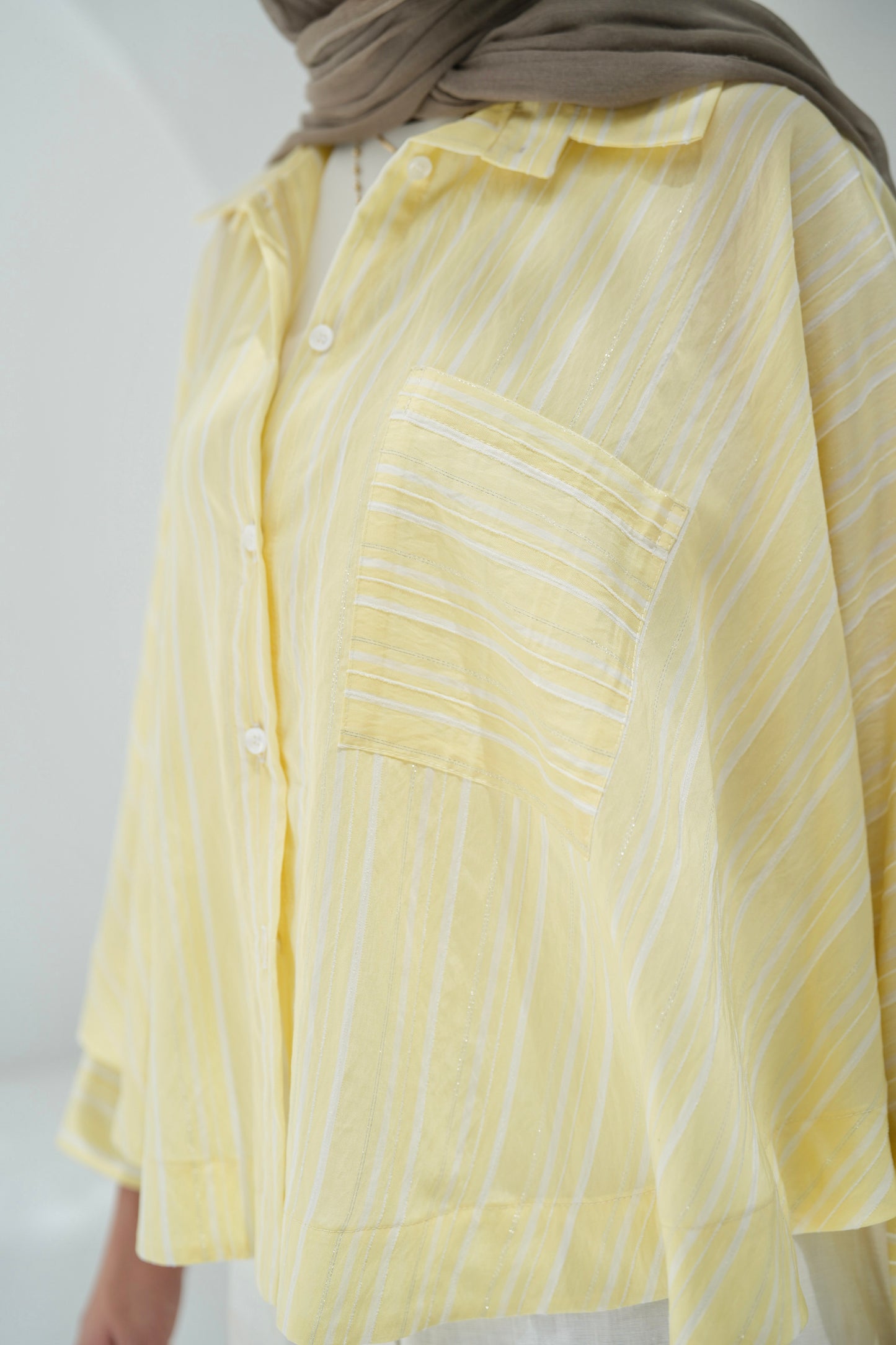 Over The Rainbow Striped Shirt - Yellow
