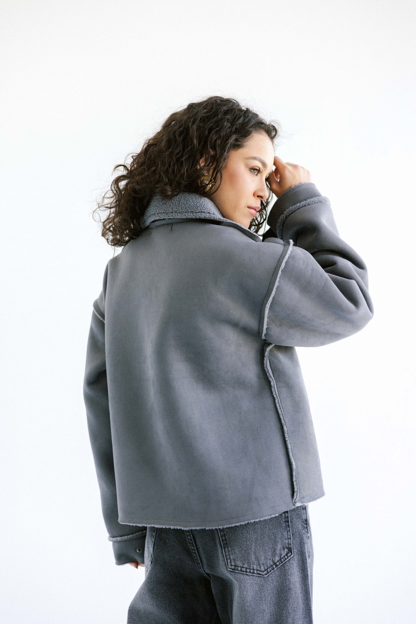 Explorer Cropped Jacket - Grey