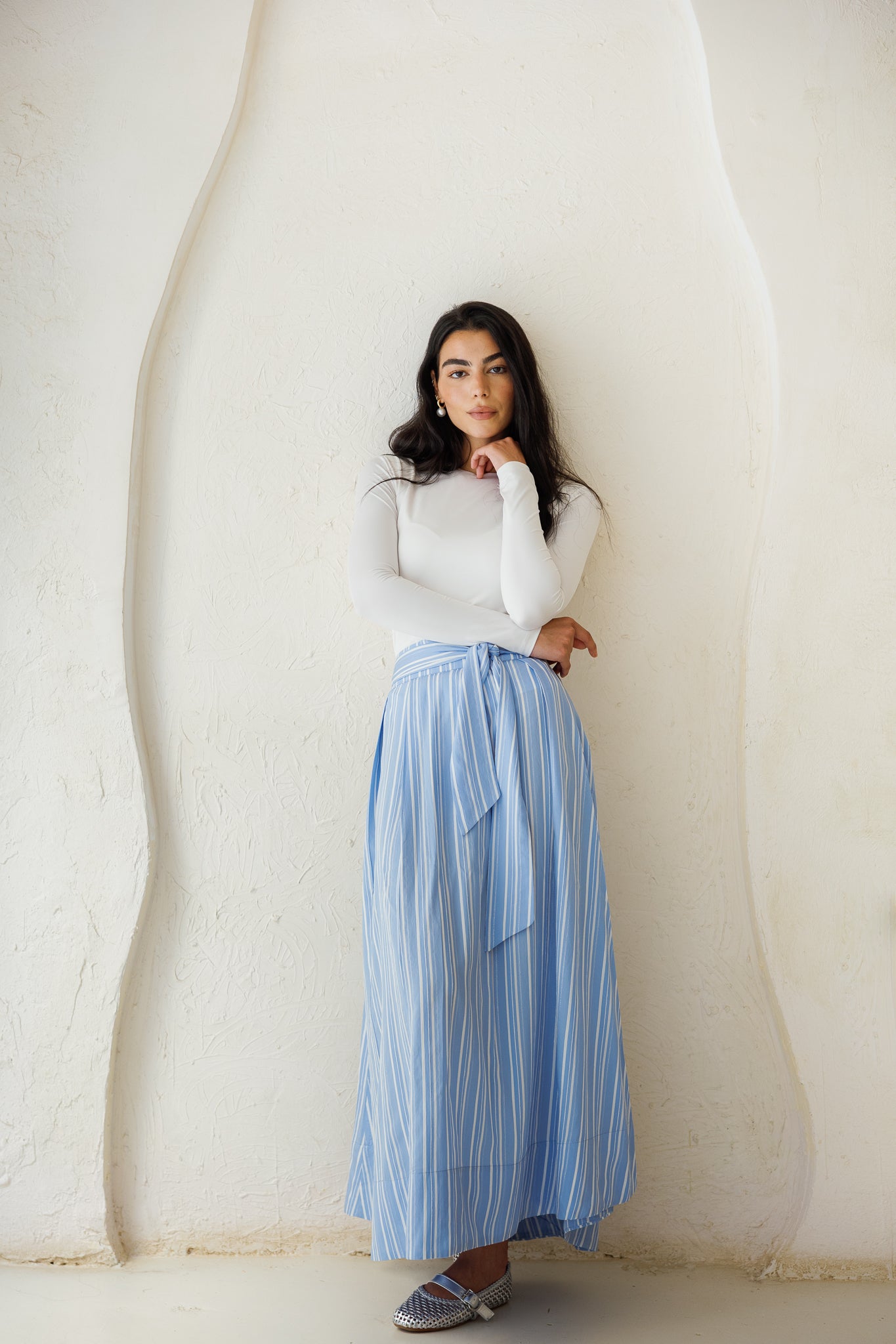 Your Favorite Striped Skirt - Blue