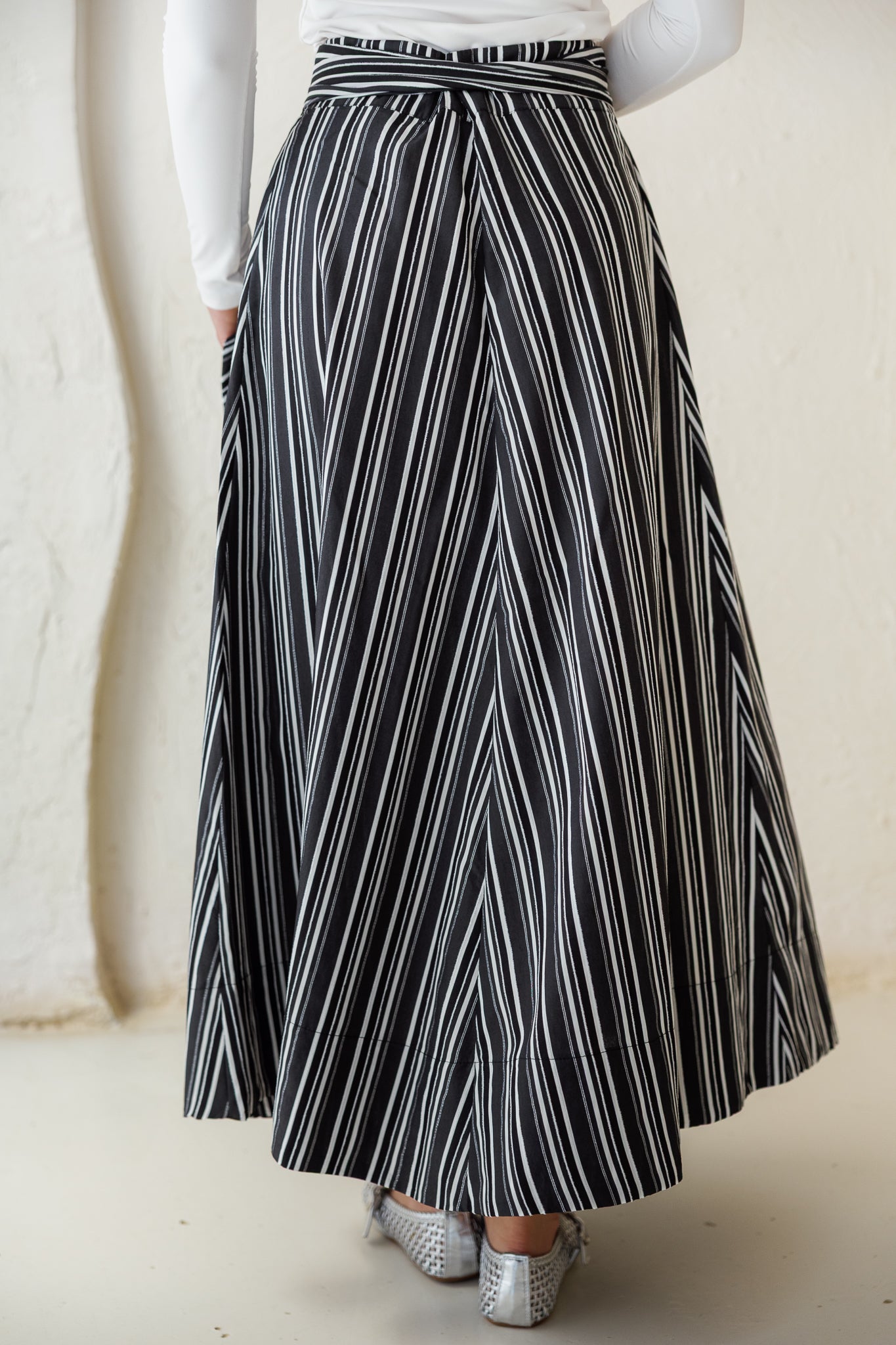 Your Favorite Striped Skirt - Black