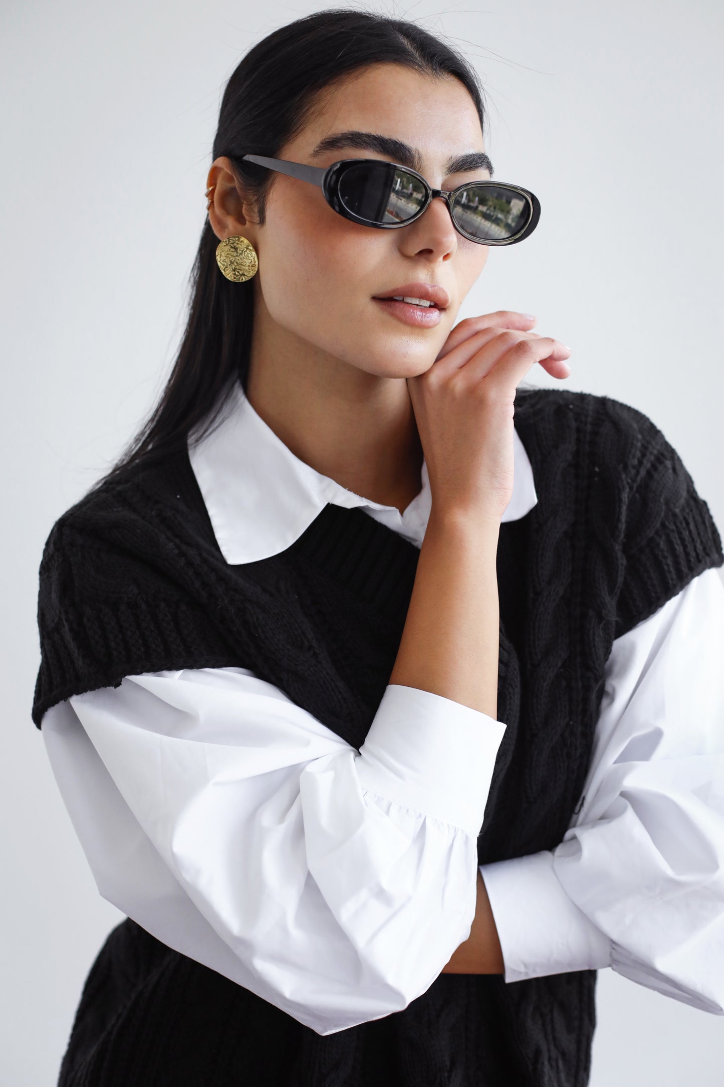 Never Better Knit Vest - Black