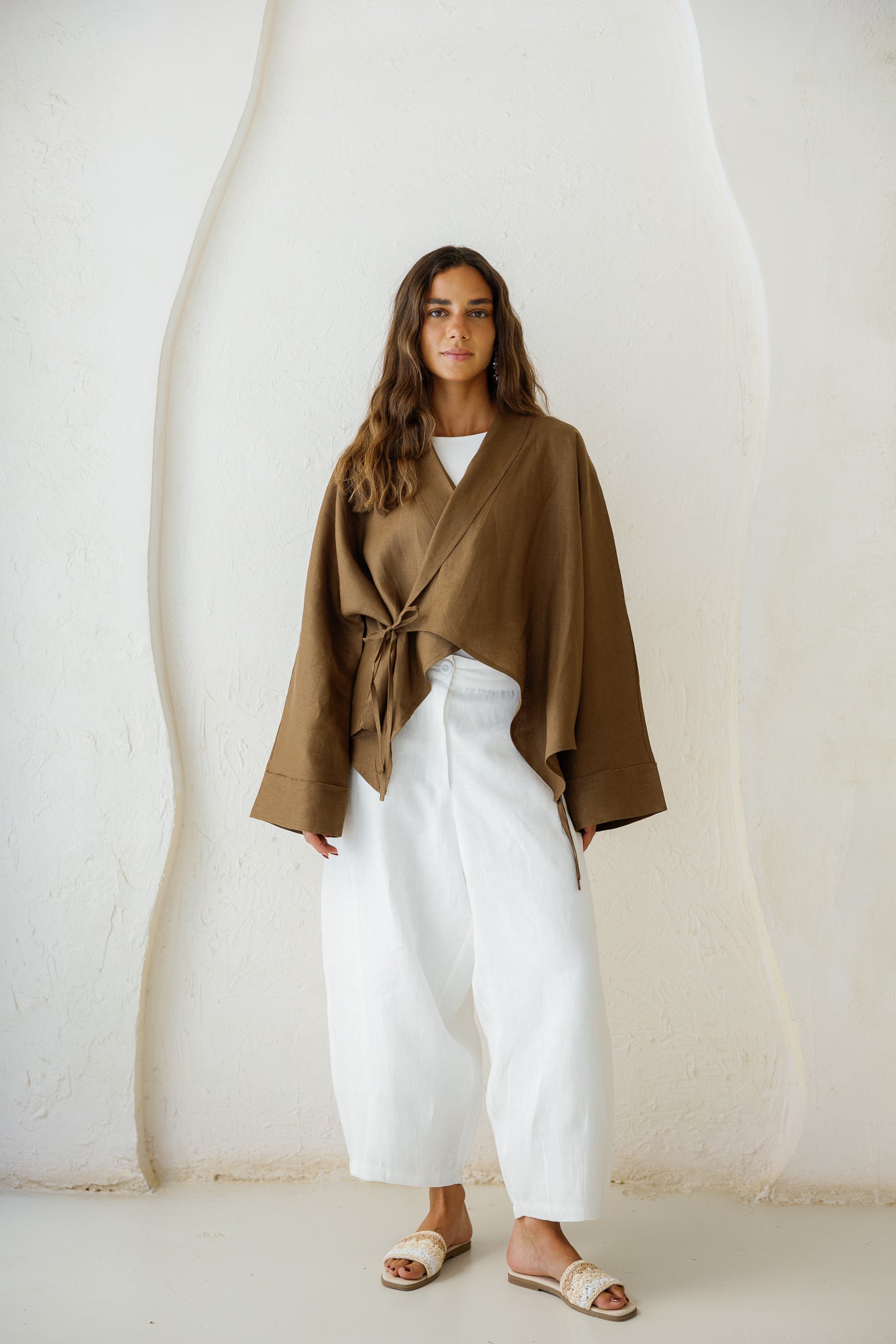 Such A Dreamy Linen Top - Camel