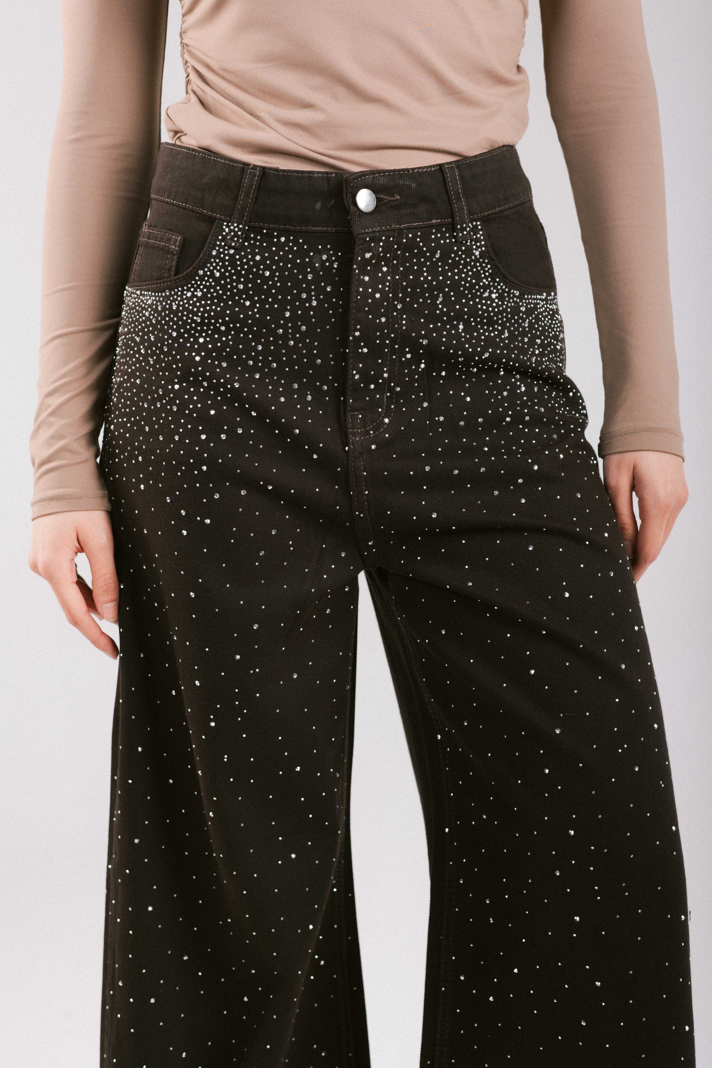 Dazzler Denim Pants - Brown