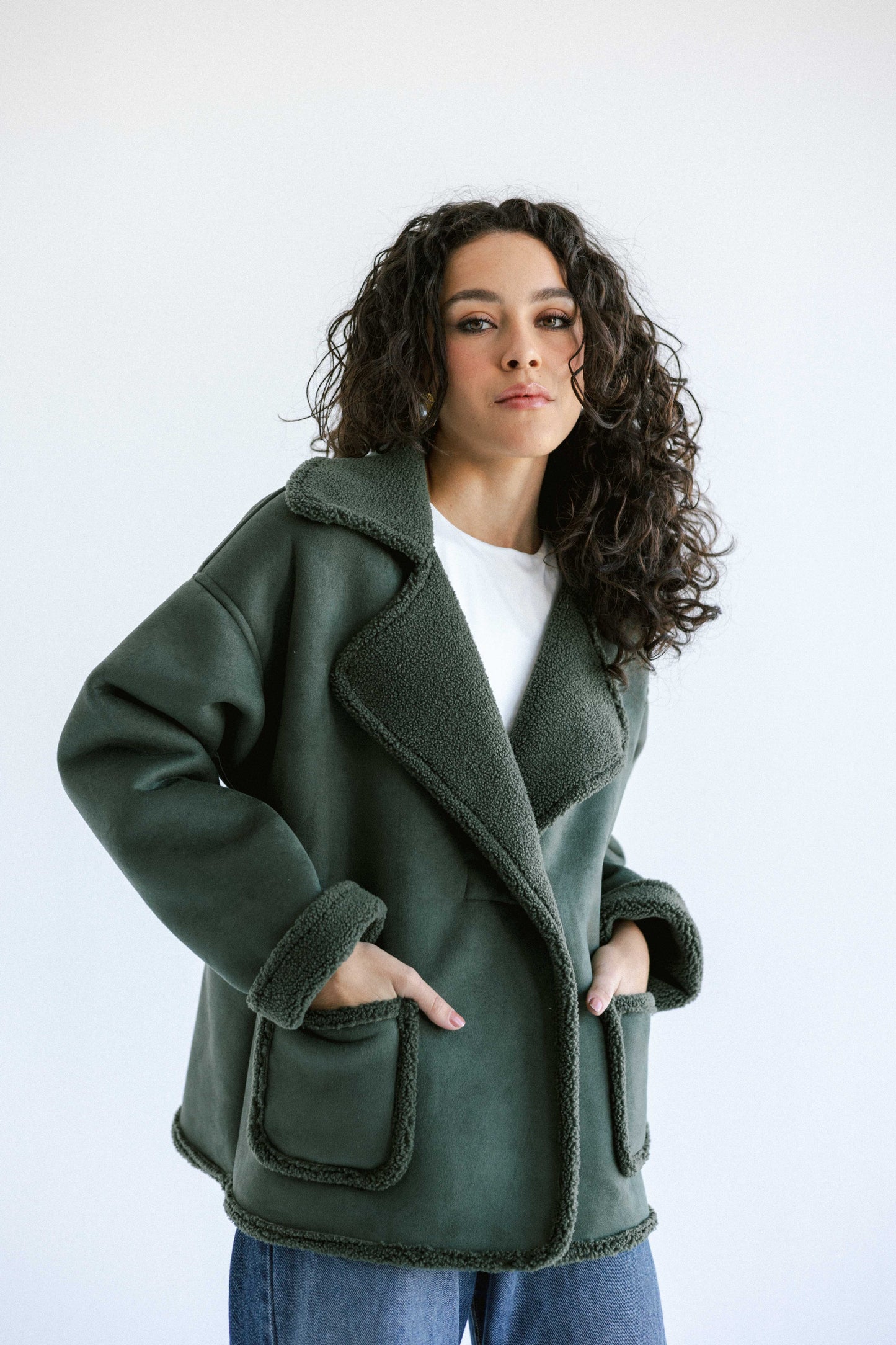 Warmth Shearling Jacket - Green