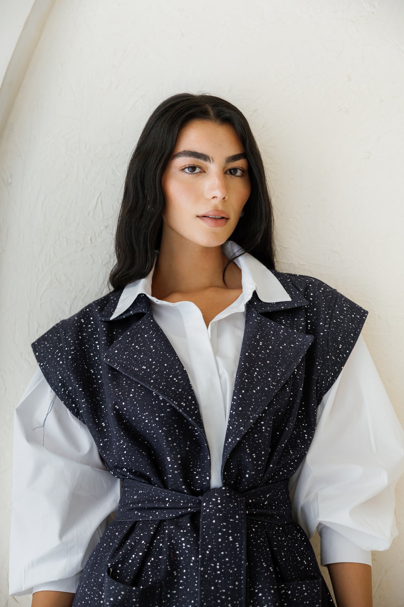 You Have My Heart Denim Vest - Dark Blue