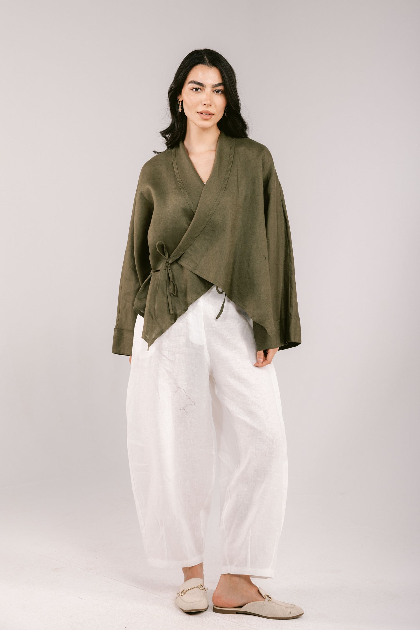 Such A Dreamy Linen Top - Olive