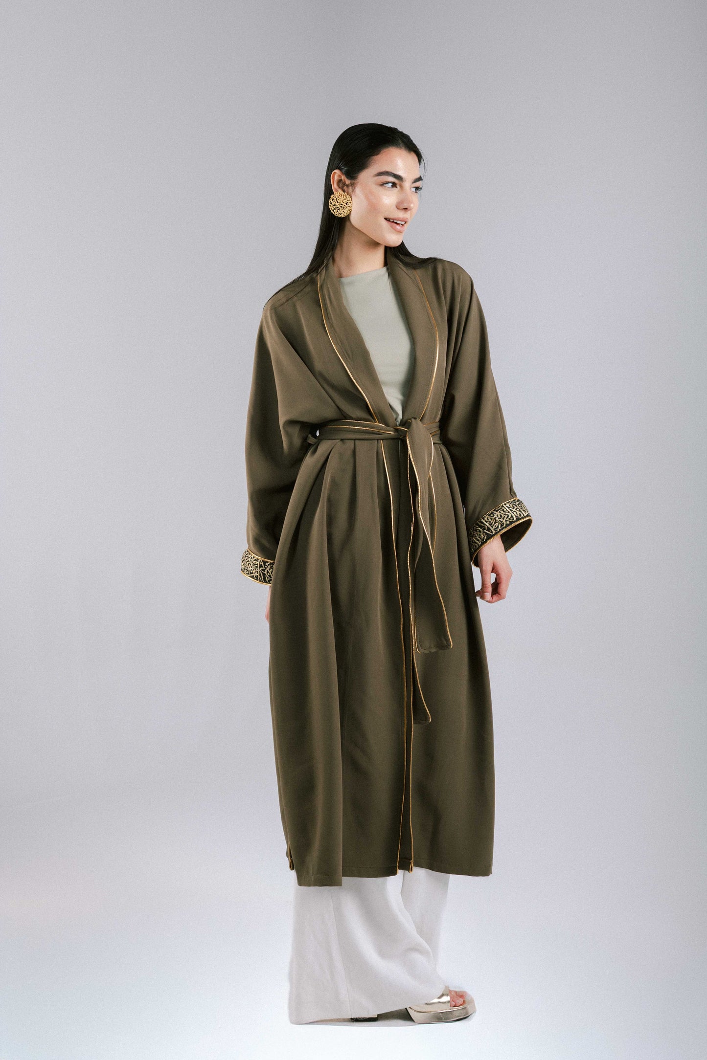 The Arabesque Kaftan in Olive