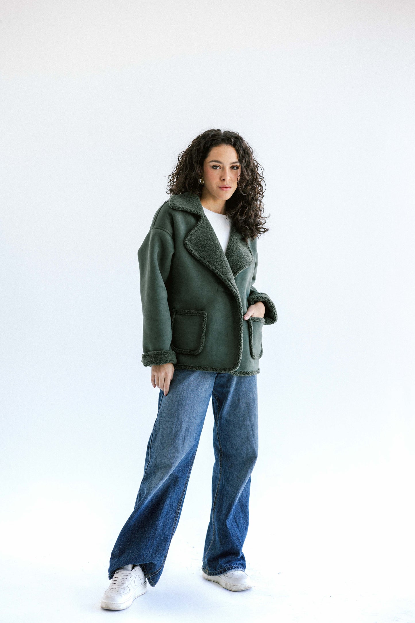 Warmth Shearling Jacket - Green