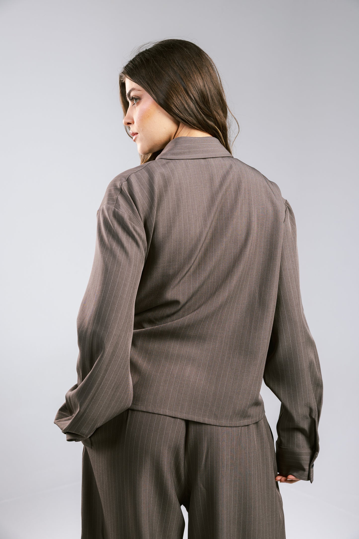 Knot Your Type Striped Set - Brown