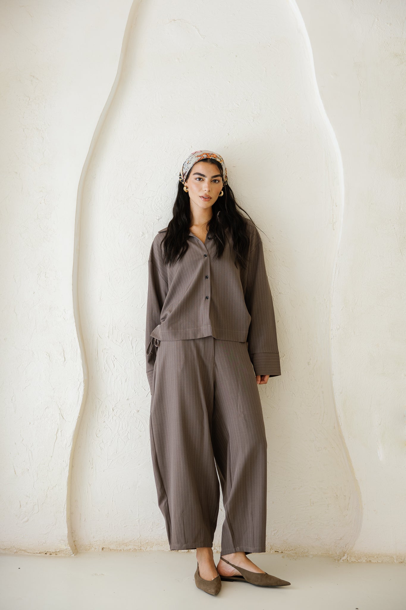 Perfect Tones Striped Set - Brown