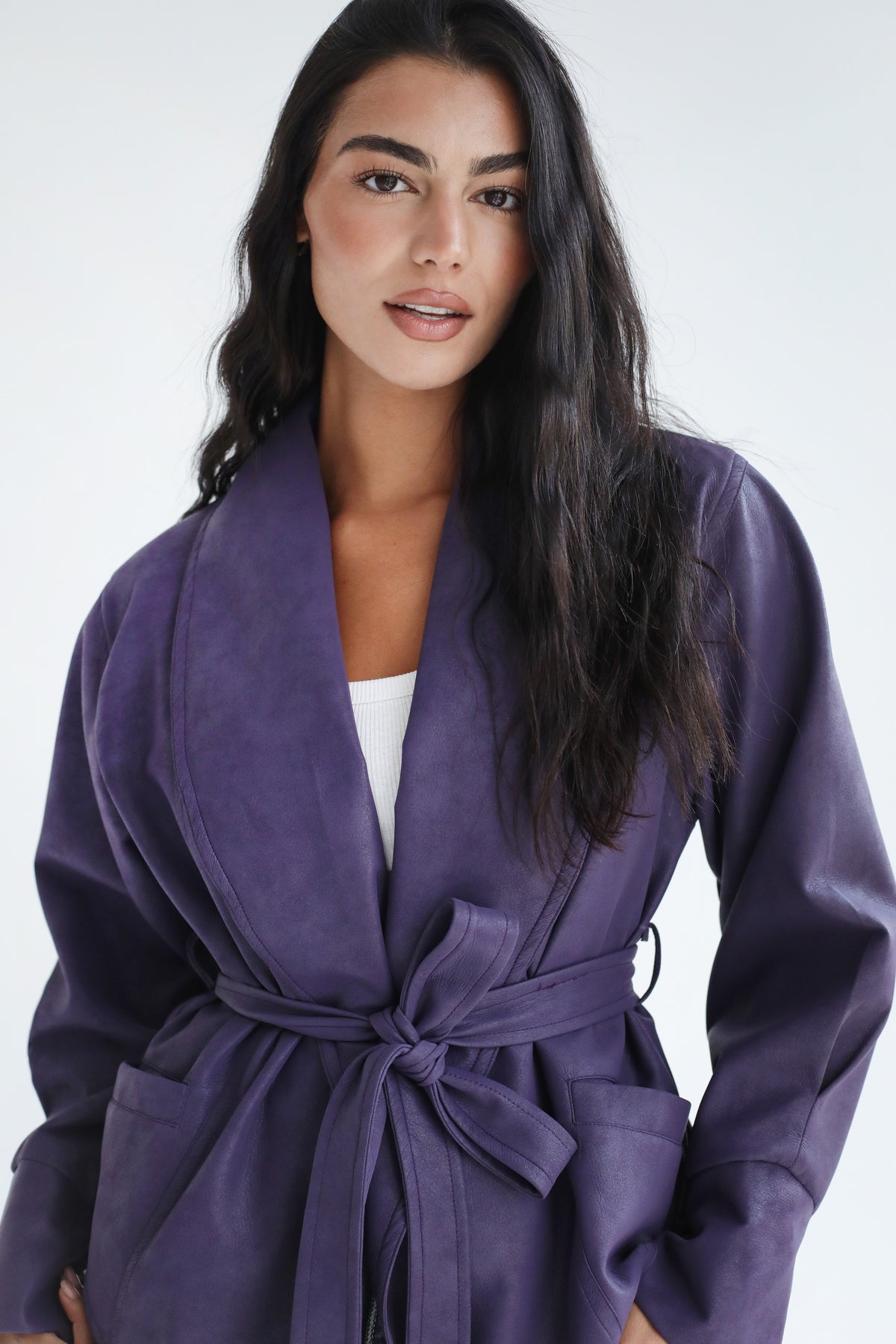 Risk Taker Leather Jacket - Purple