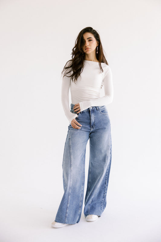 Cool Girl Denim Pants - Light Blue