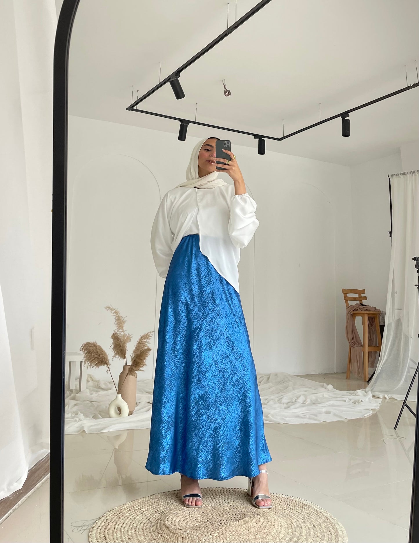 Shimmery Skirt in Blue