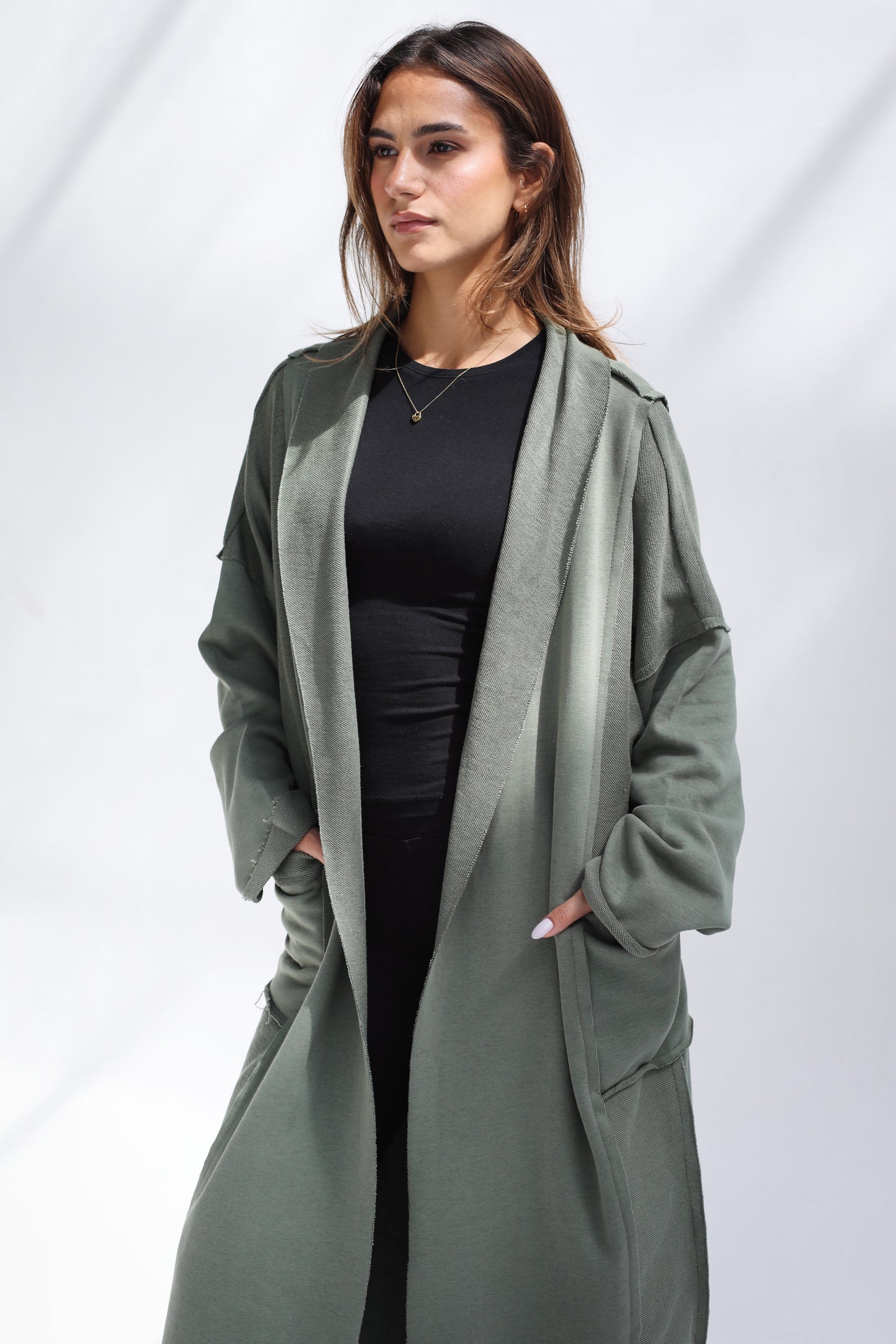 Forever Young Cardigan - Olive