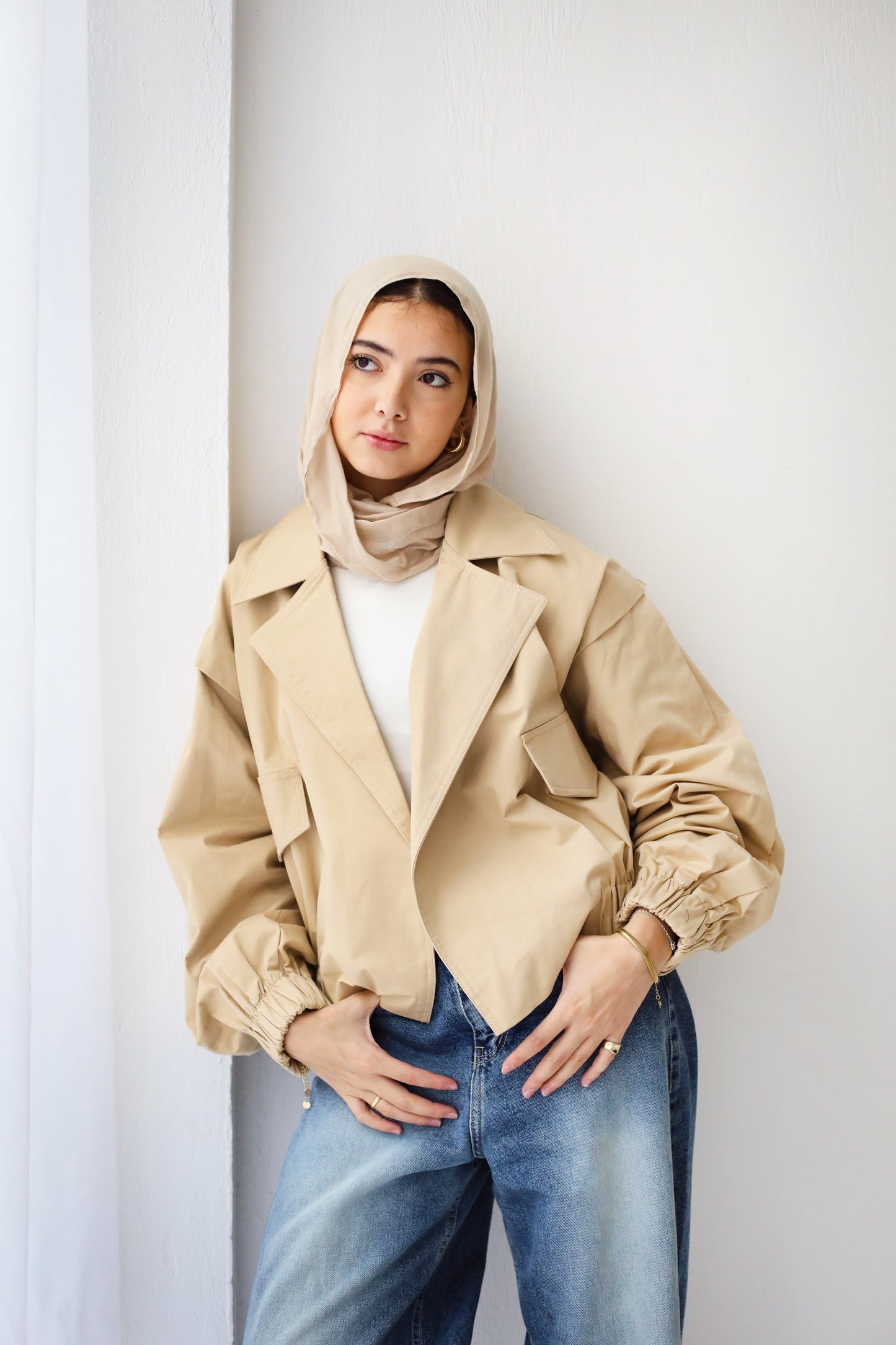 Showstopper Trench Jacket - Beige