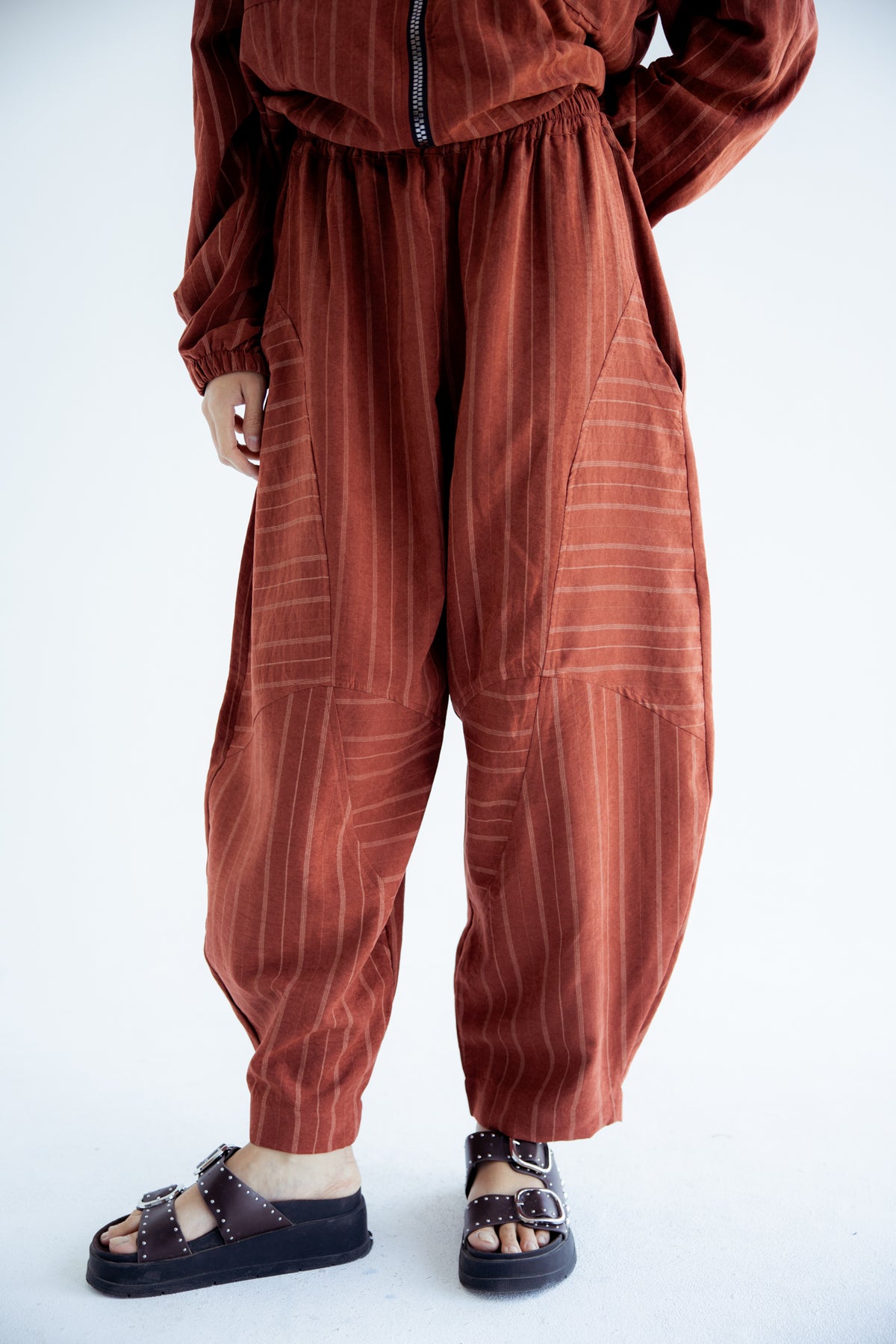 Now or Never Striped Set - Rust
