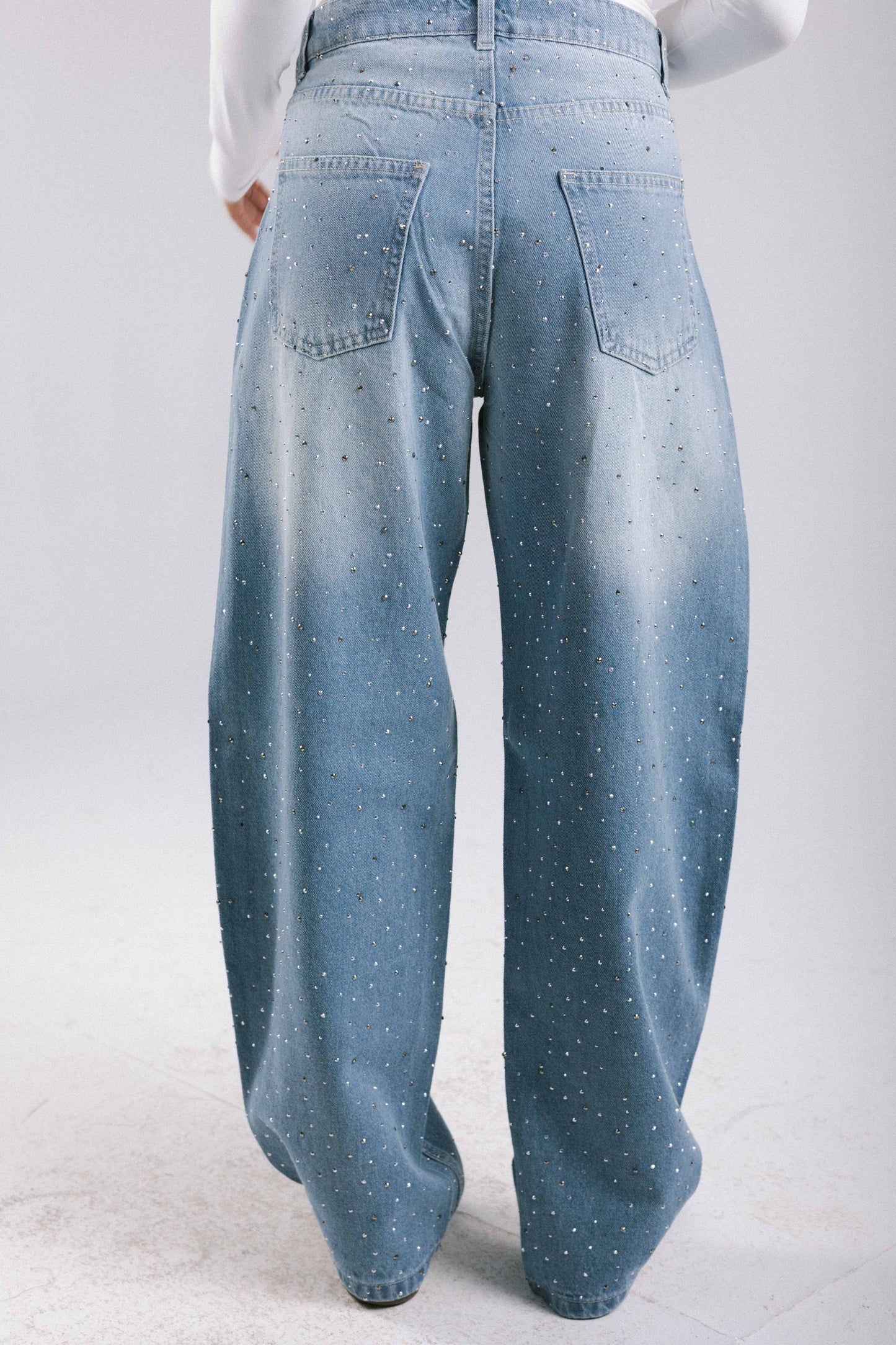 She Rises Denim Pants in Blue