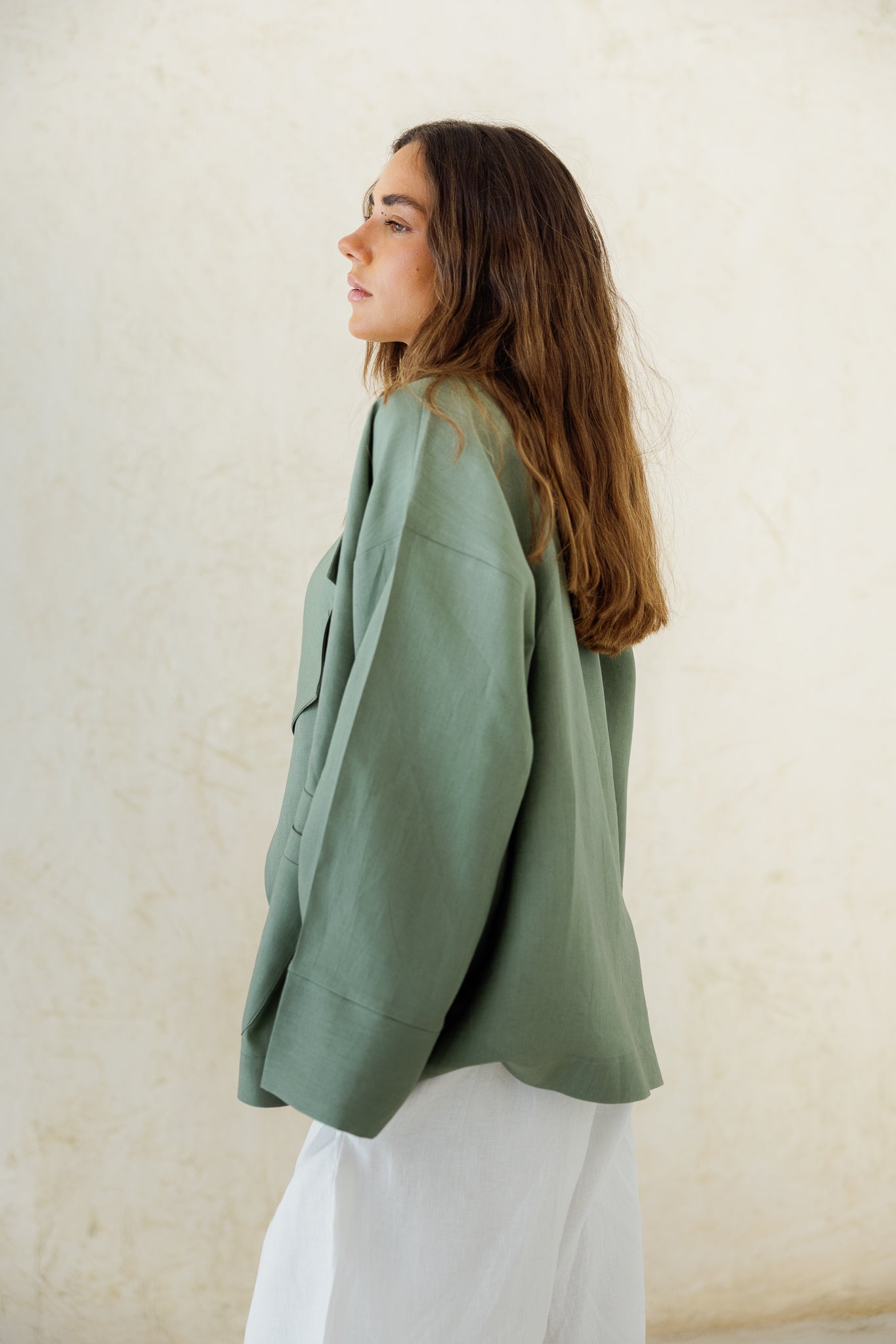 Full of Sunshine Linen Cardigan - Sage
